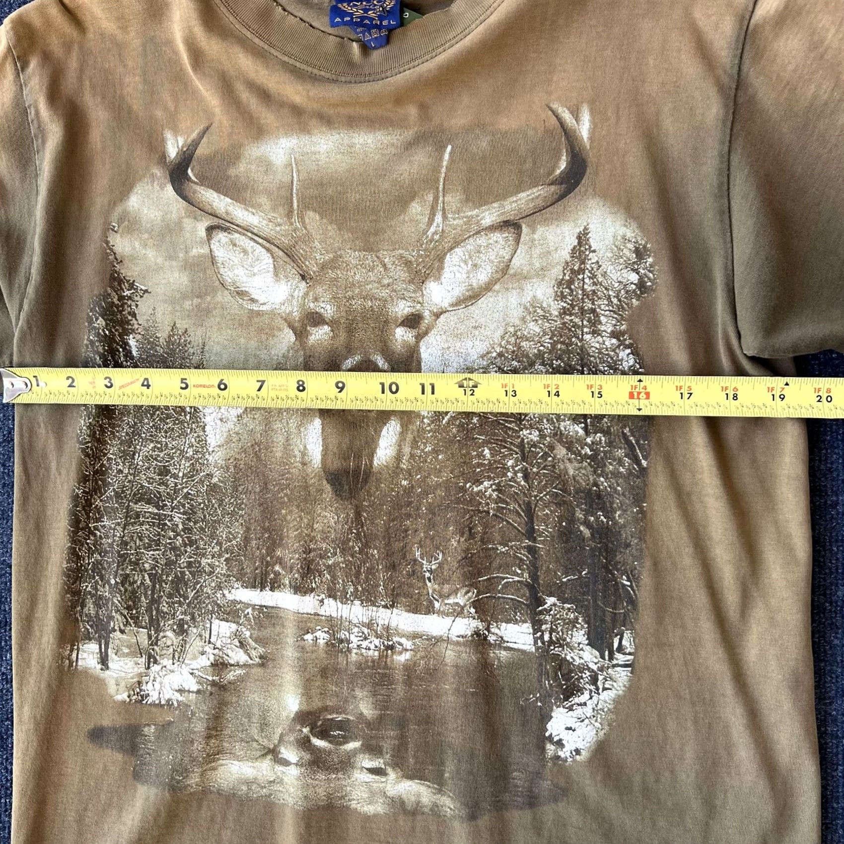 Vintage NCC Apparel Shirt Mens Large Brown Deer Wildlife Nature Graphic Outdoors Vintage Size US L / EU 52-54 / 3 - 6 Thumbnail