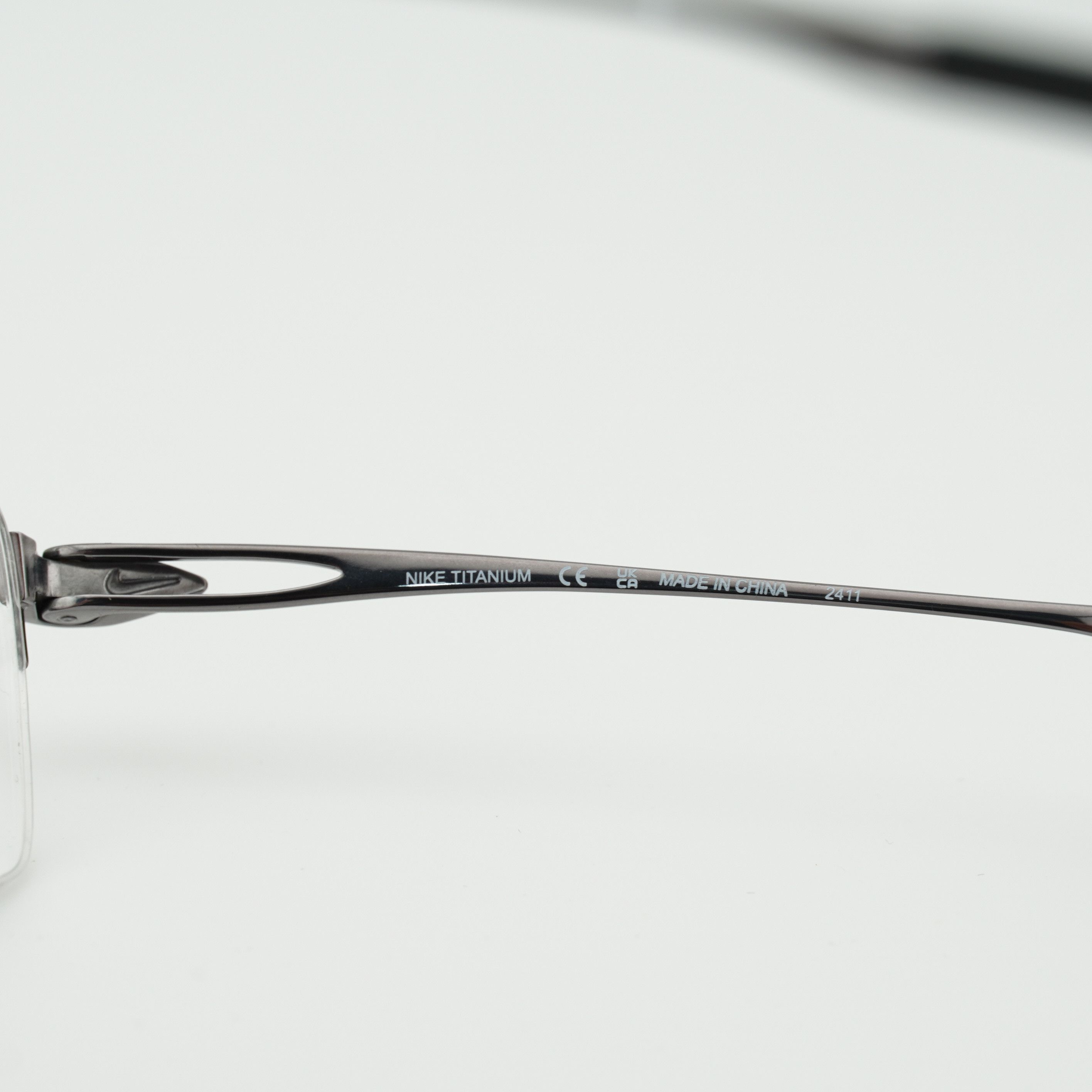 Nike NIKE 6045 070 Eyeglasses Gunmetal 54mm Rectangle Frame Size ONE SIZE - 4 Thumbnail