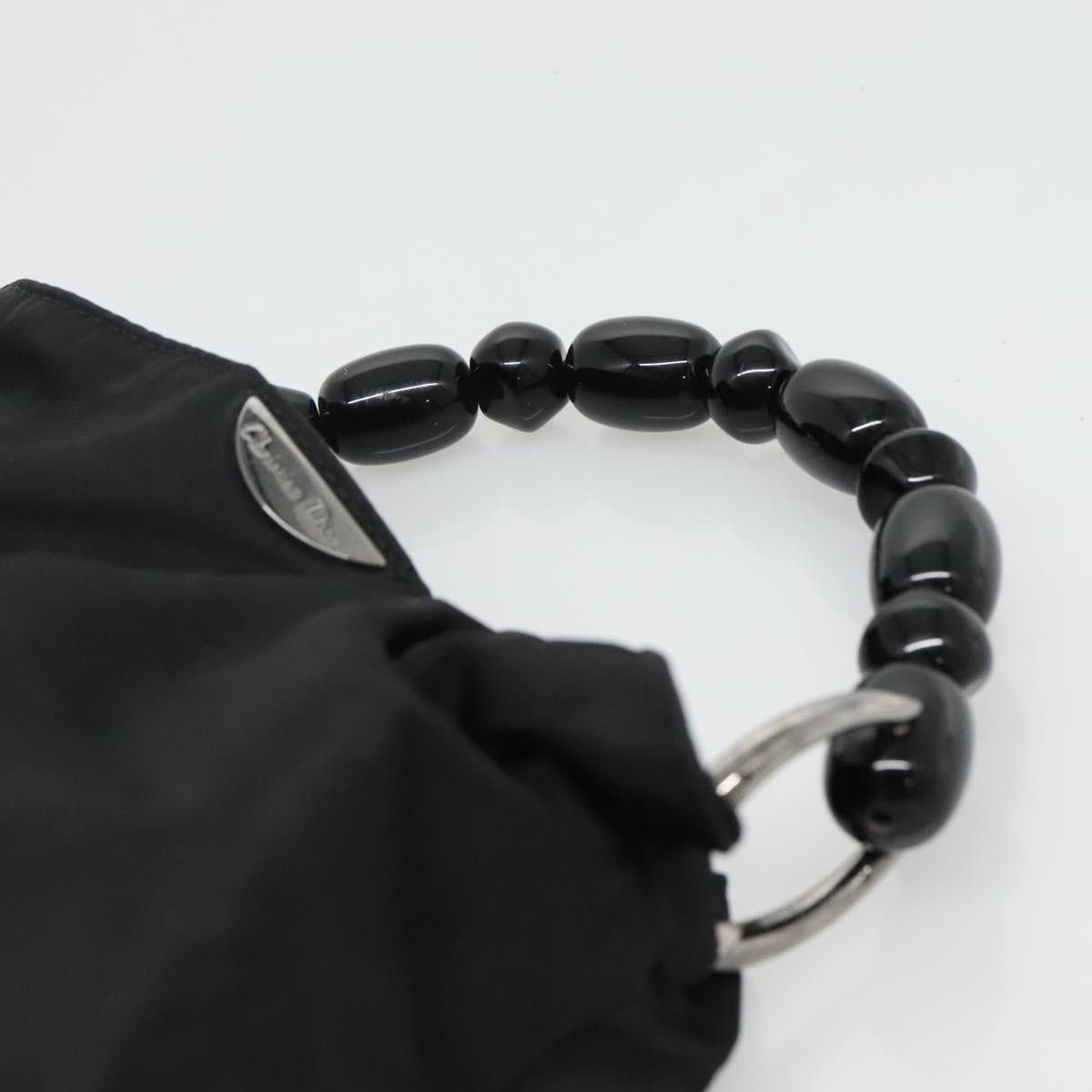 Dior DIOR Maris Pearl Hand Bag Nylon Black Silver Size ONE SIZE - 8 Thumbnail