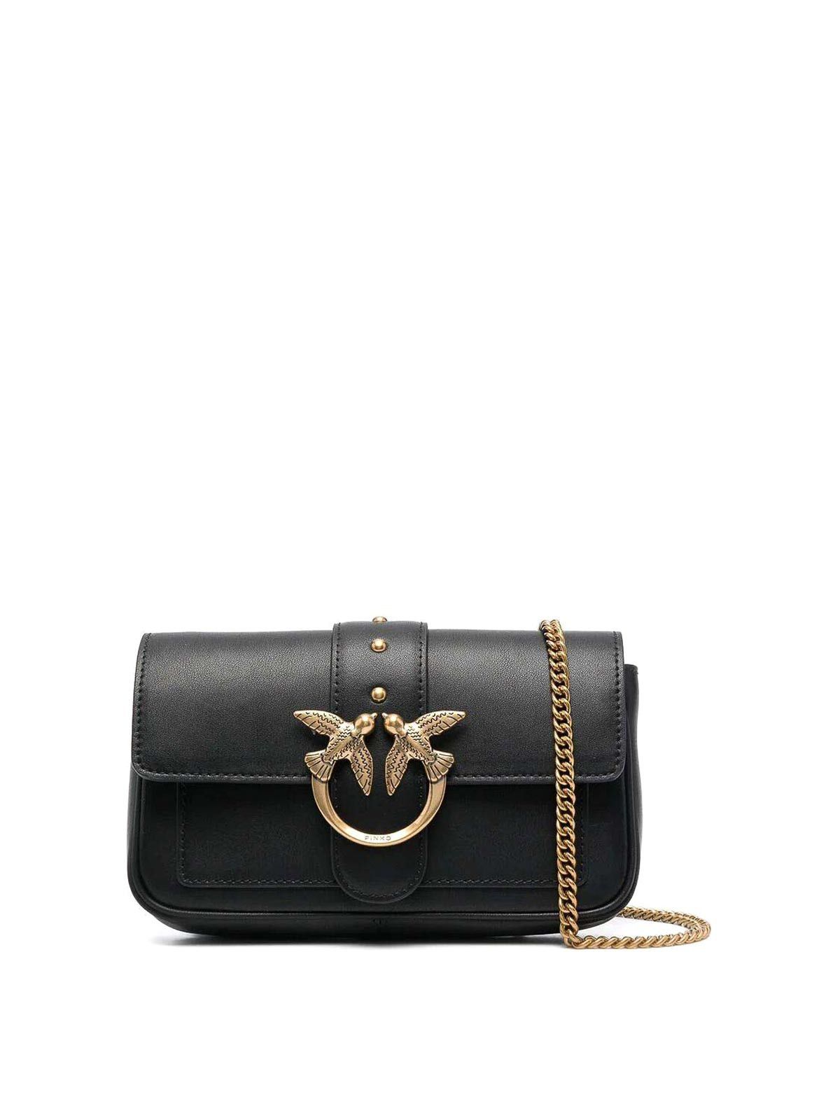 Pinko o1s22i1n0824 Size: OS / Love Pocket Crossbody Bag in Black Size ONE SIZE - 1 Thumbnail