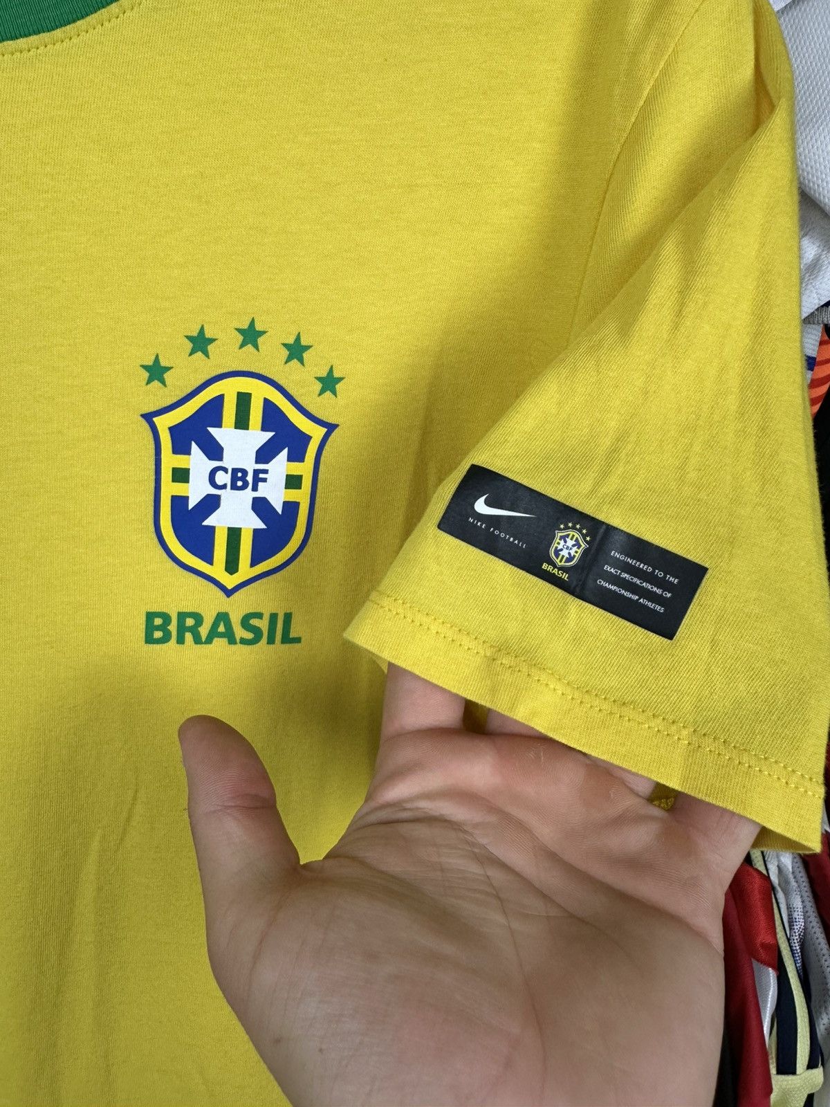 Nike Brazil Football Club Tee Shirt 888320-749 Size L Jersey Size US M / EU 48-50 / 2 - 2 Thumbnail