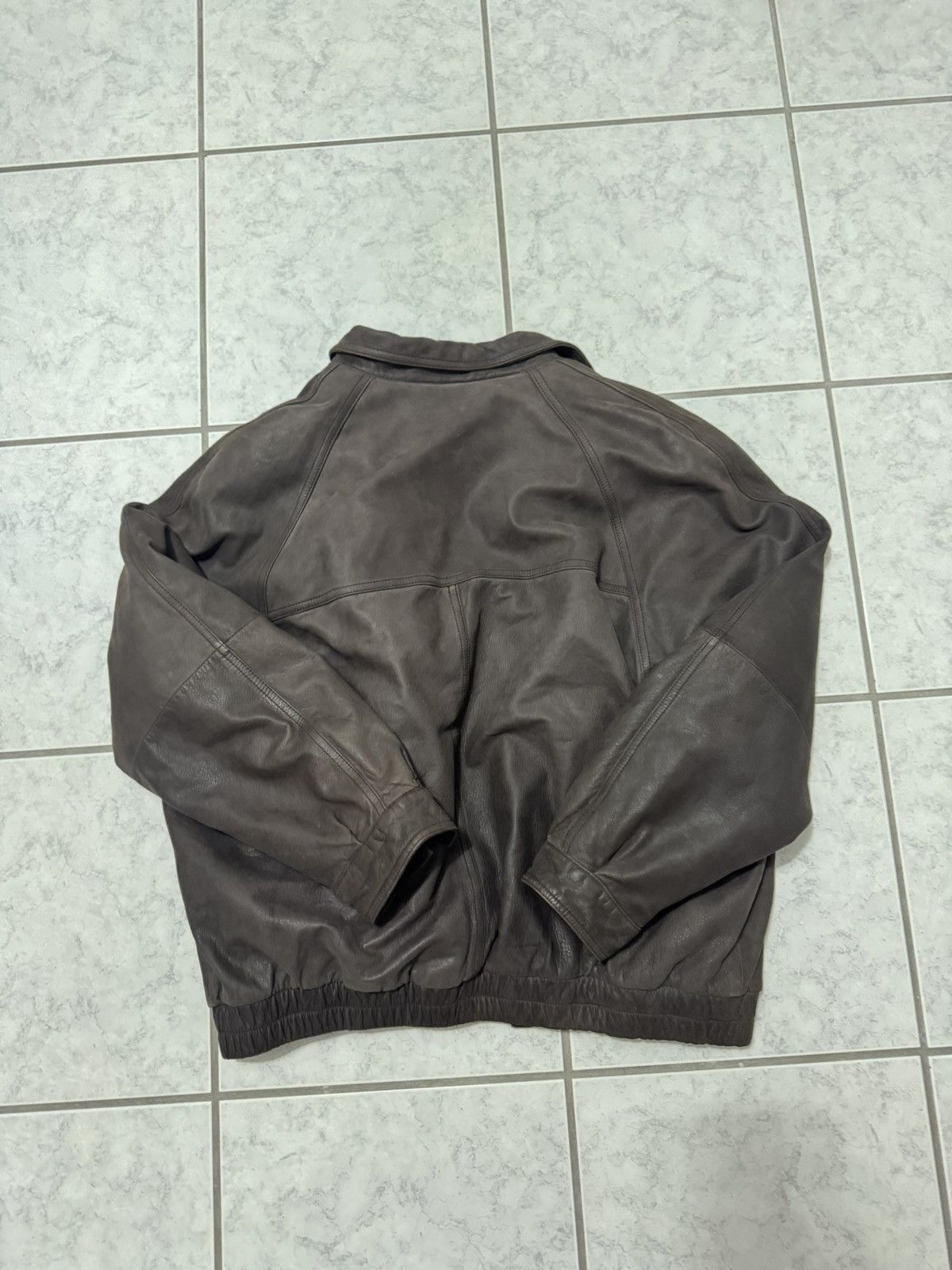 Vintage John Ashford brown leather jacket Size US L / EU 52-54 / 3 - 2 Thumbnail