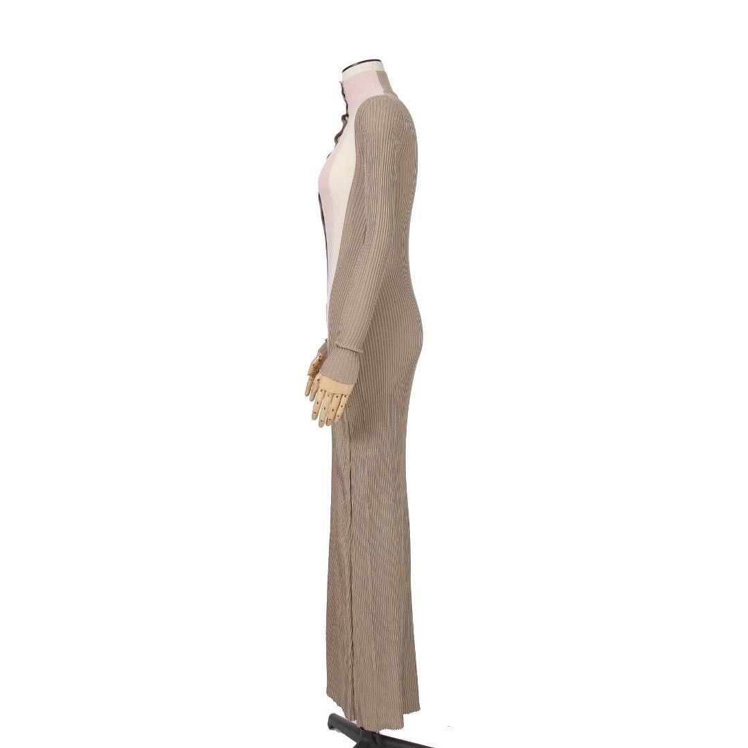 Fendi FENDI color-block silk maxi dress ss2018 size 38, beige. Size XS / US 0-2 / IT 36-38 - 7 Thumbnail