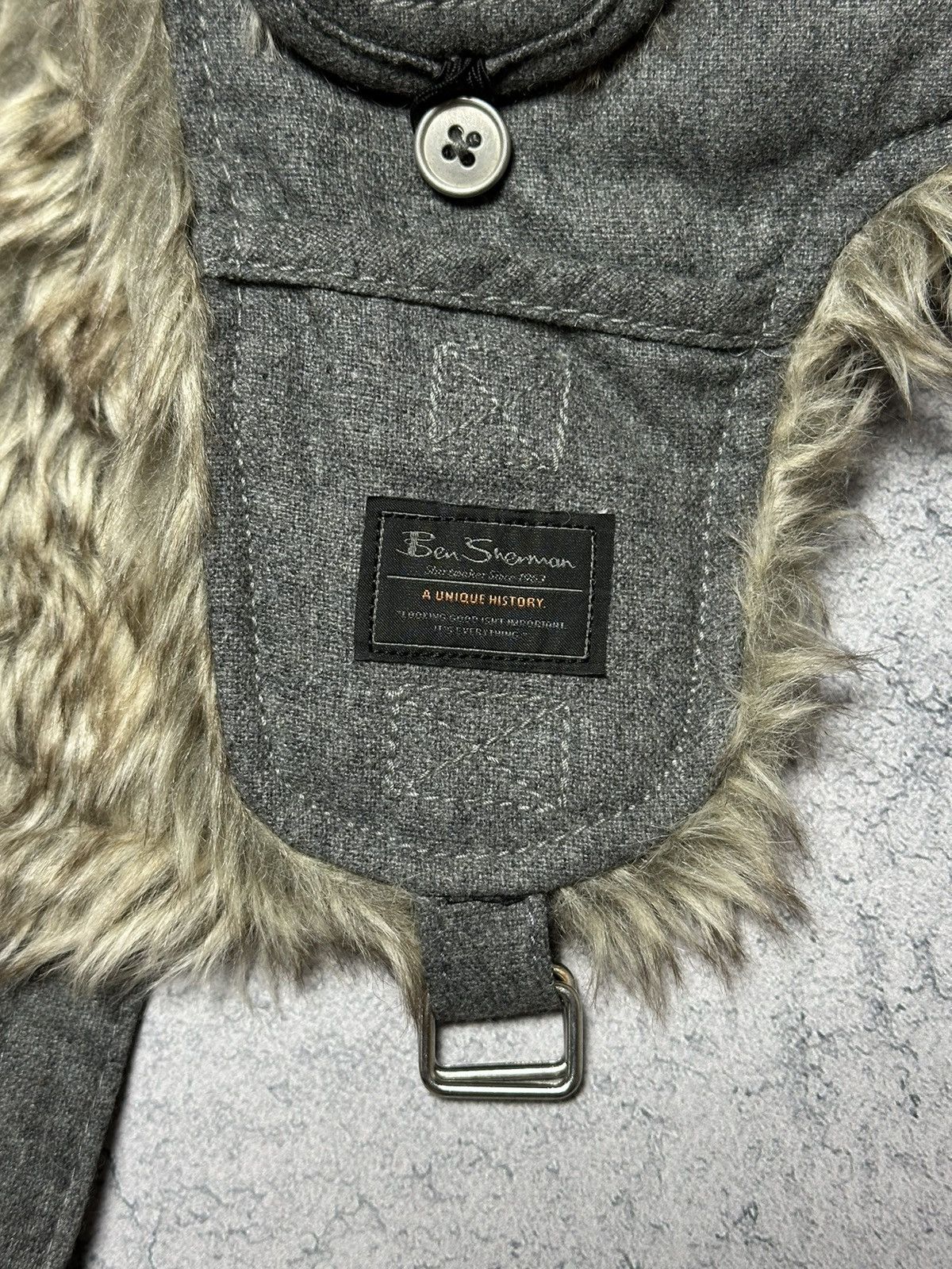 Ben Sherman Ben Sherman Y2K Fuzzy Ushanka Beanie Hat Mohair Faux Fur Size ONE SIZE - 3 Thumbnail