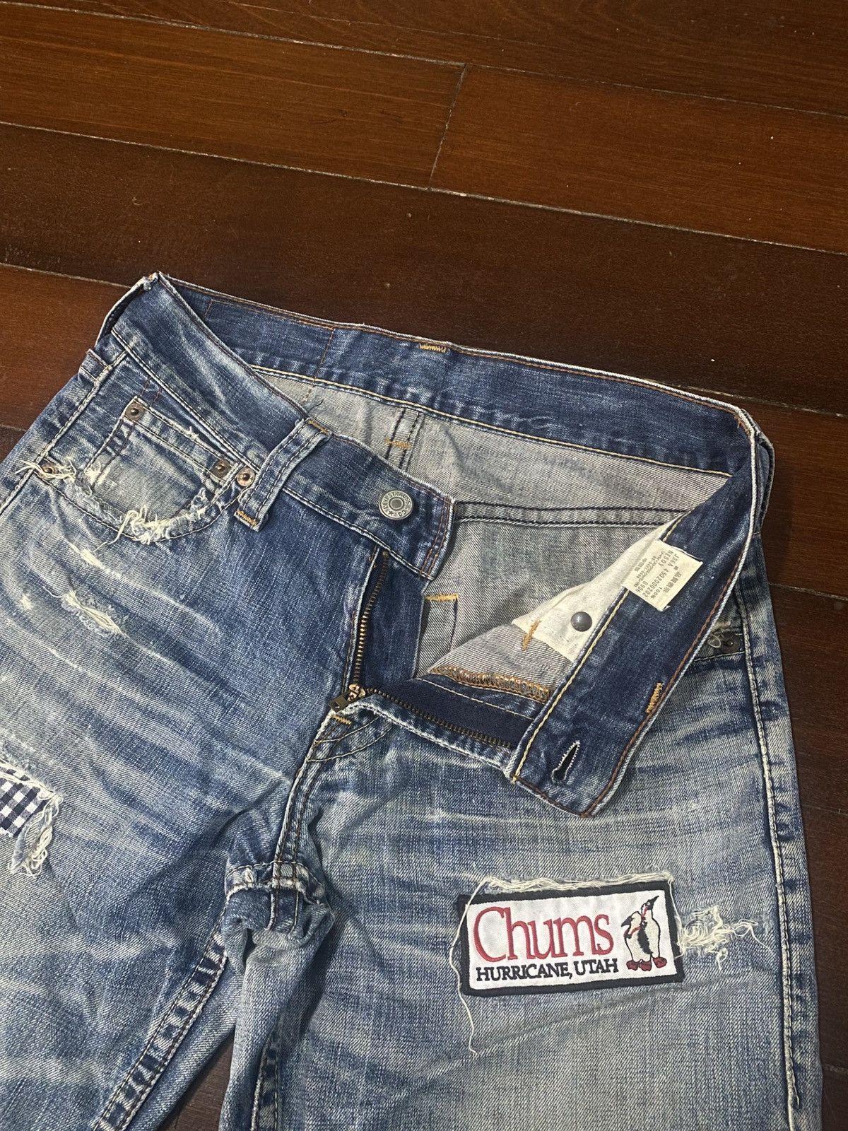 Levi's Fire Levi's 503 Distressed Jeans Faded Pants Denim Size US 32 / EU 48 - 16 Thumbnail