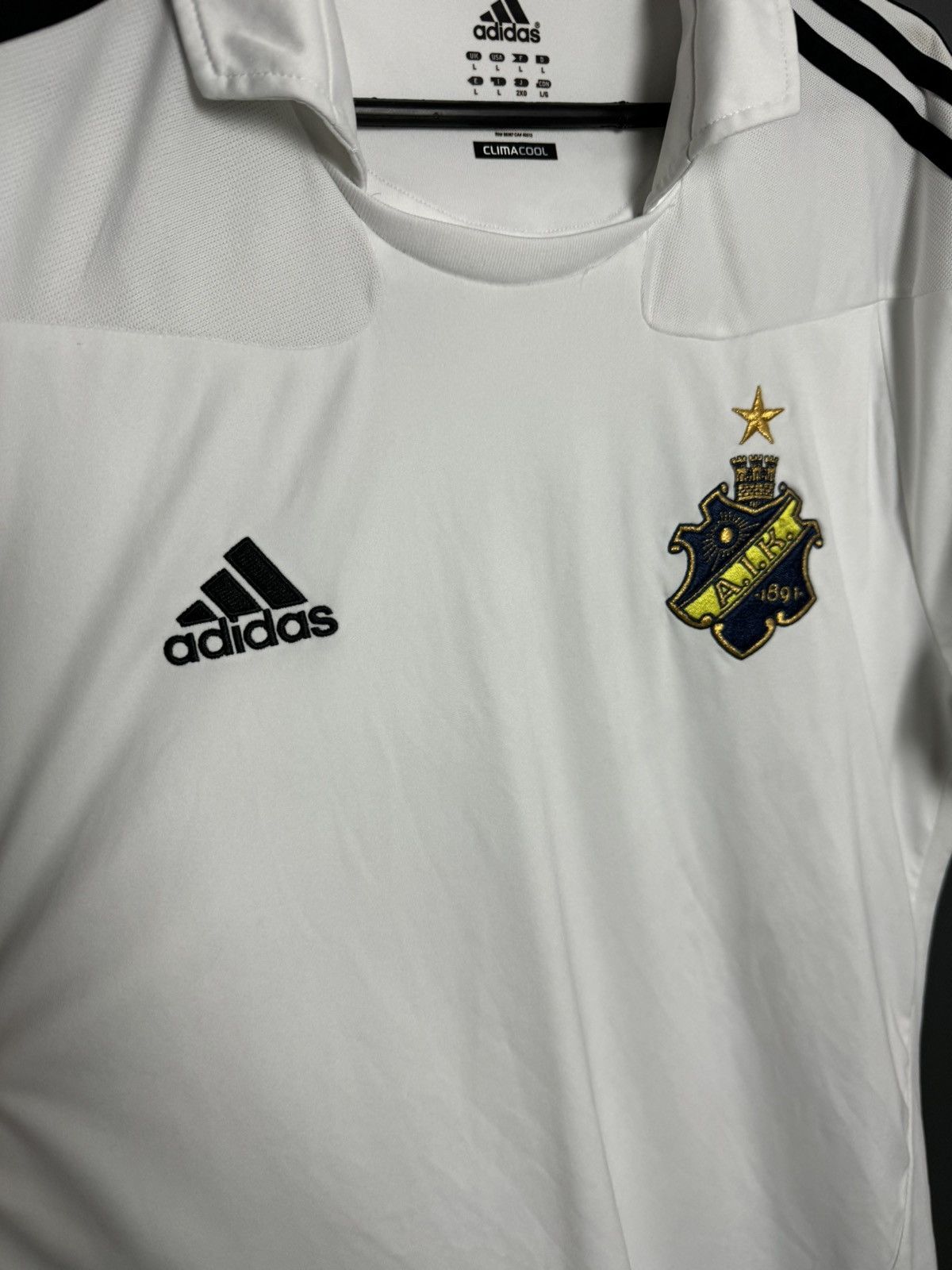 Adidas AIK 10/11 Away Football Soccer Jersey T-Shirt Size US L / EU 52-54 / 3 - 3 Thumbnail