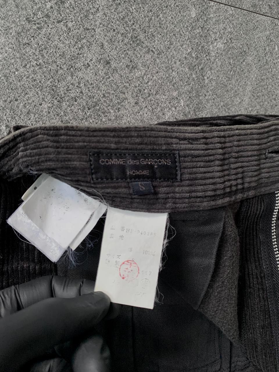 Comme des Garcons Homme FREE TAX! 90s Faded Baggy Corduroy Trousers Size US 29 - 7 Thumbnail