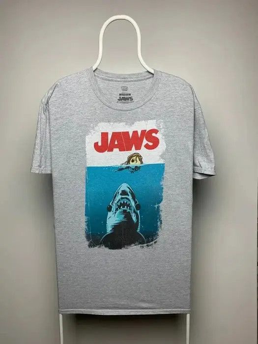 Band Tees Movie jaws T-shirt size XL grey humor vintage big logo Size US XL / EU 56 / 4 - 1 Thumbnail