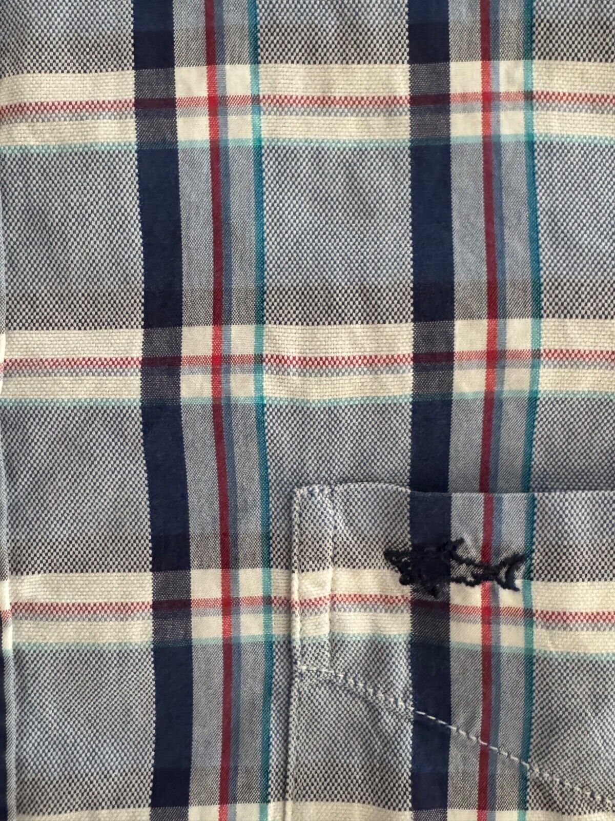 Paul & Shark Paul & Shark Men's M Button Down Blue Red Check Plaid Size US M / EU 48-50 / 2 - 2 Thumbnail