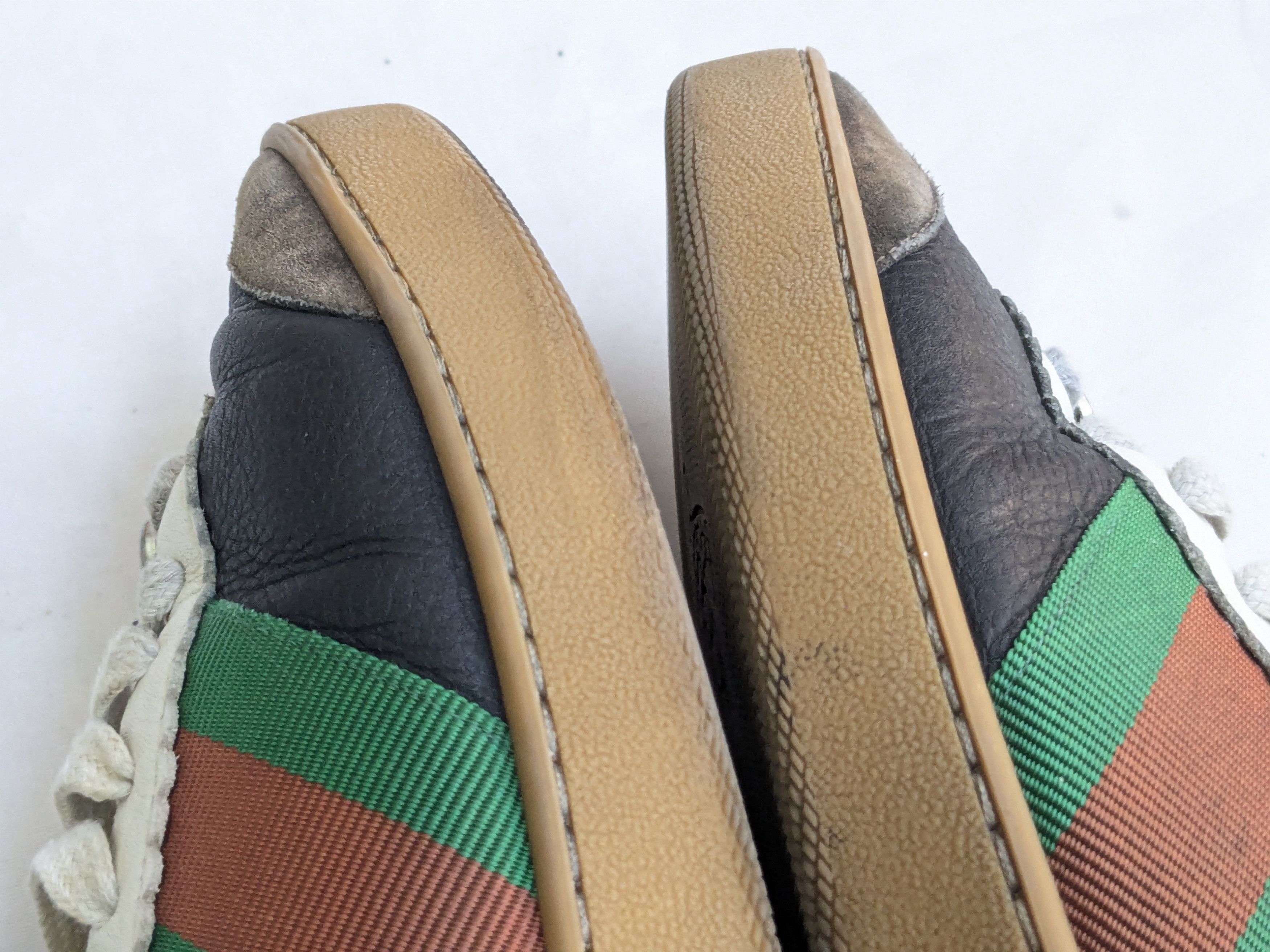 Gucci Gucci G74 Sneakers Black Leather 9 Web Gum Size US 9 / EU 42 - 8 Thumbnail