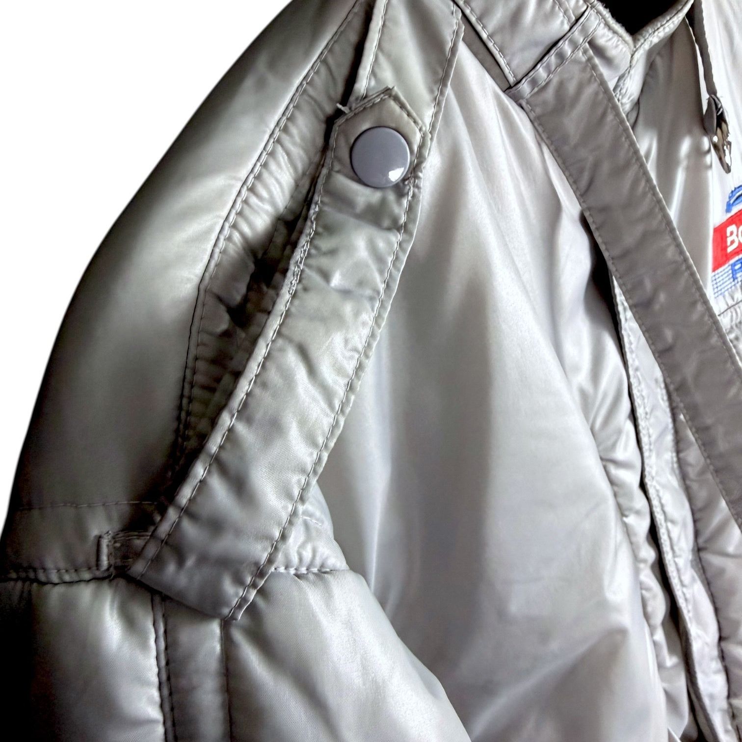 Gildan Vtg 80s Beatrice Racing Upstream Nylon Bomber Jacket - M Size US M / EU 48-50 / 2 - 4 Thumbnail