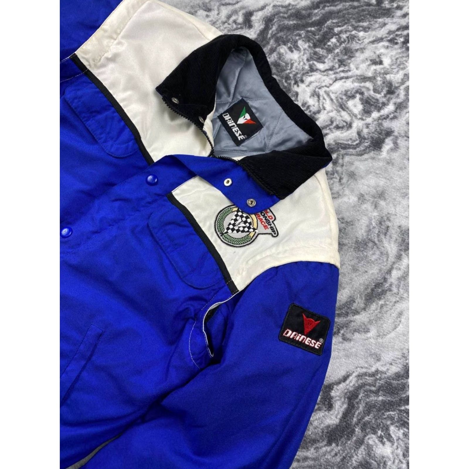Dainese VINTAGE Dainese World Champion Racing 2 in 1 Bomber Jacket Men Size 46 Blue Size US S / EU 44-46 / 1 - 3 Thumbnail