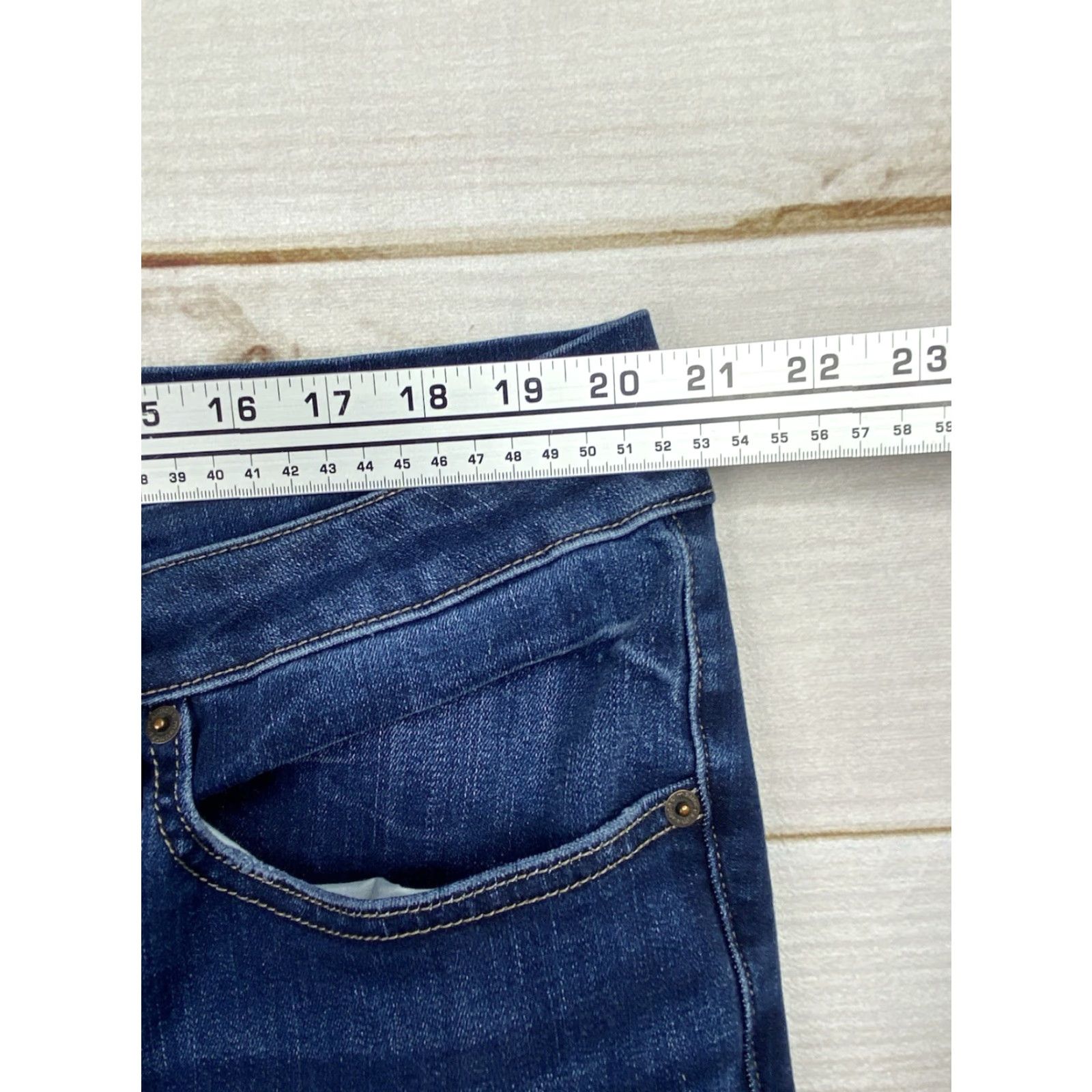 Vintage Maurices Jeans Womens 22W High Rise Cropped Denim Blue 90s City School Maurices Shirt? Size 40" / US 18 - 4 Thumbnail