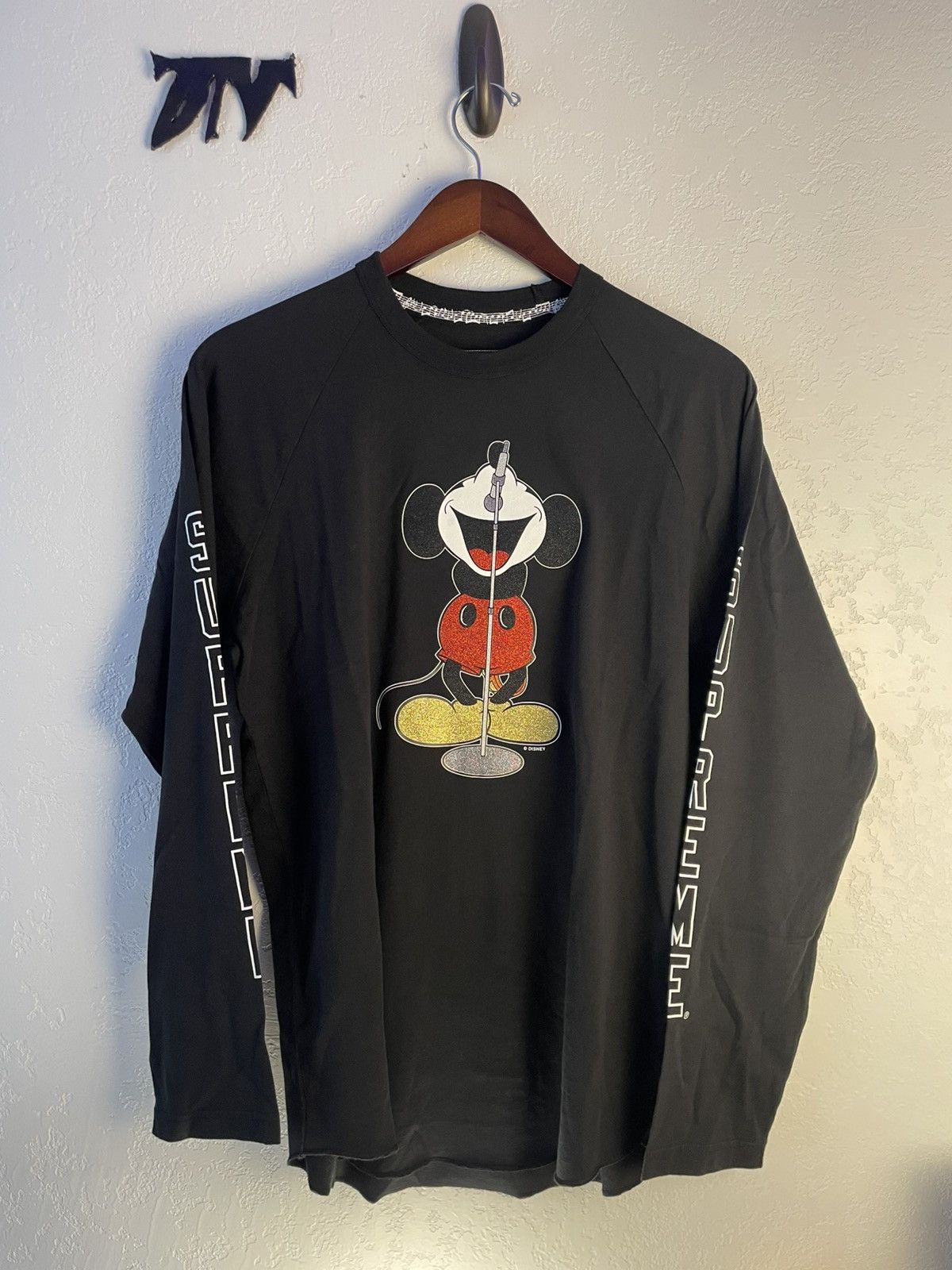 トップス supreme number nine mickey raglan top L Supreme Number (N)ine Mickey Raglan L/S Top Pink Men's - US