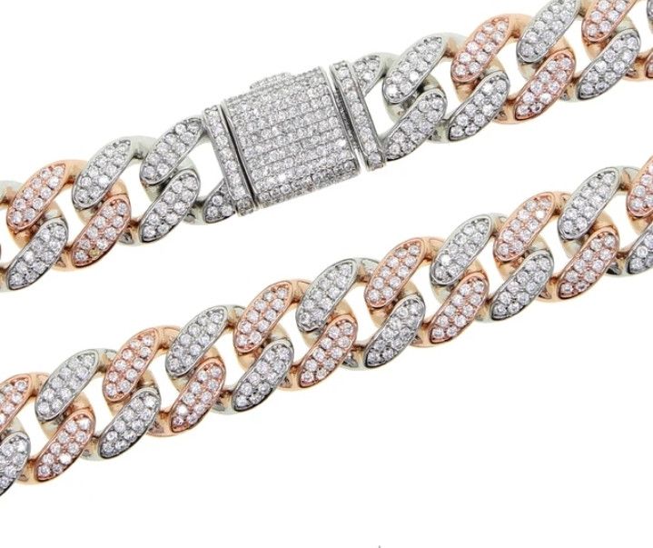 Designer × Japanese Brand Cuban Link Chain Two Tone chain Size ONE SIZE - 3 Thumbnail