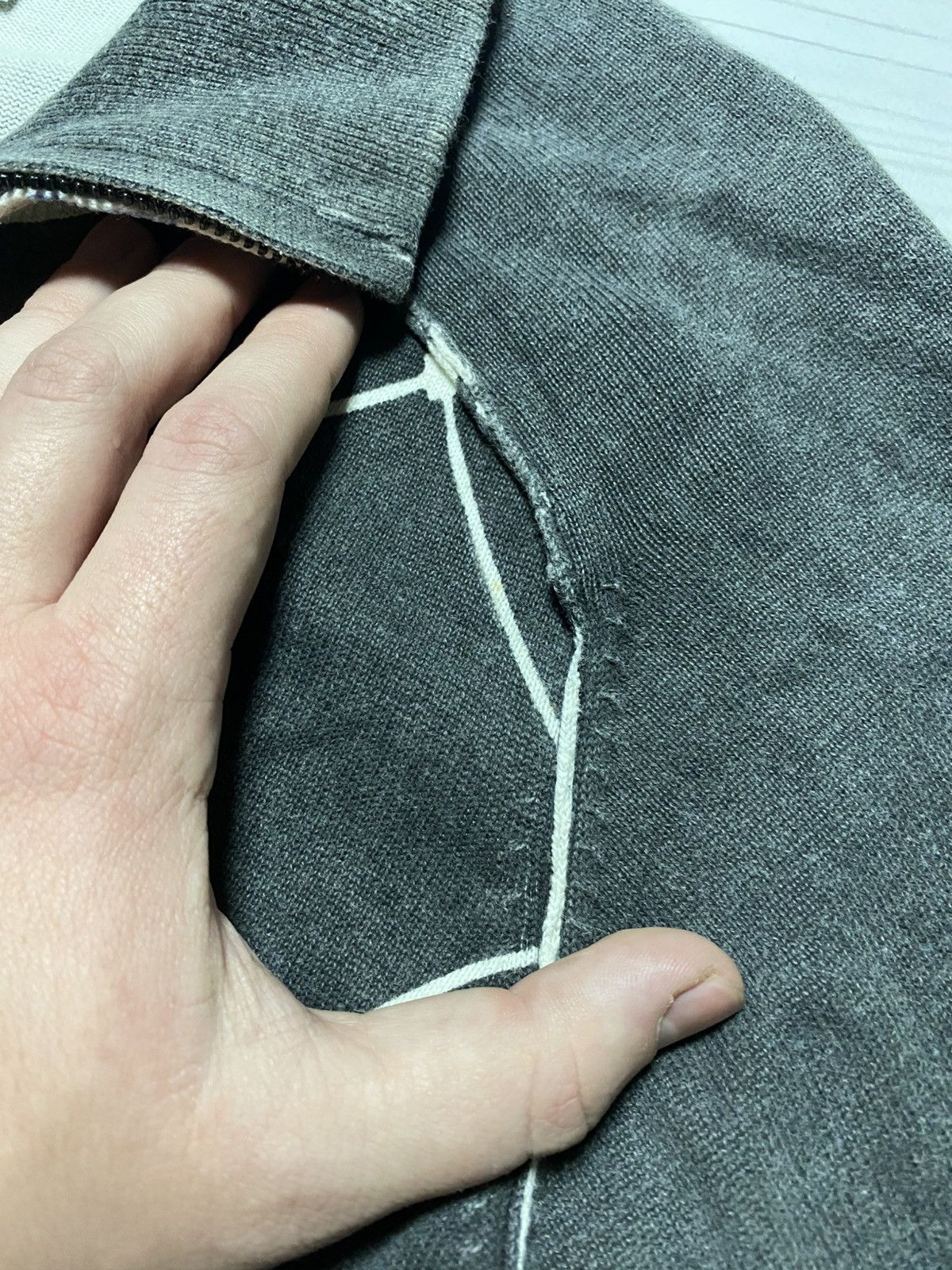 Armani × Vintage Vintage Armani Jeans Distressed faded full zip AJ sweatshirt Size US S / EU 44-46 / 1 - 11 Thumbnail