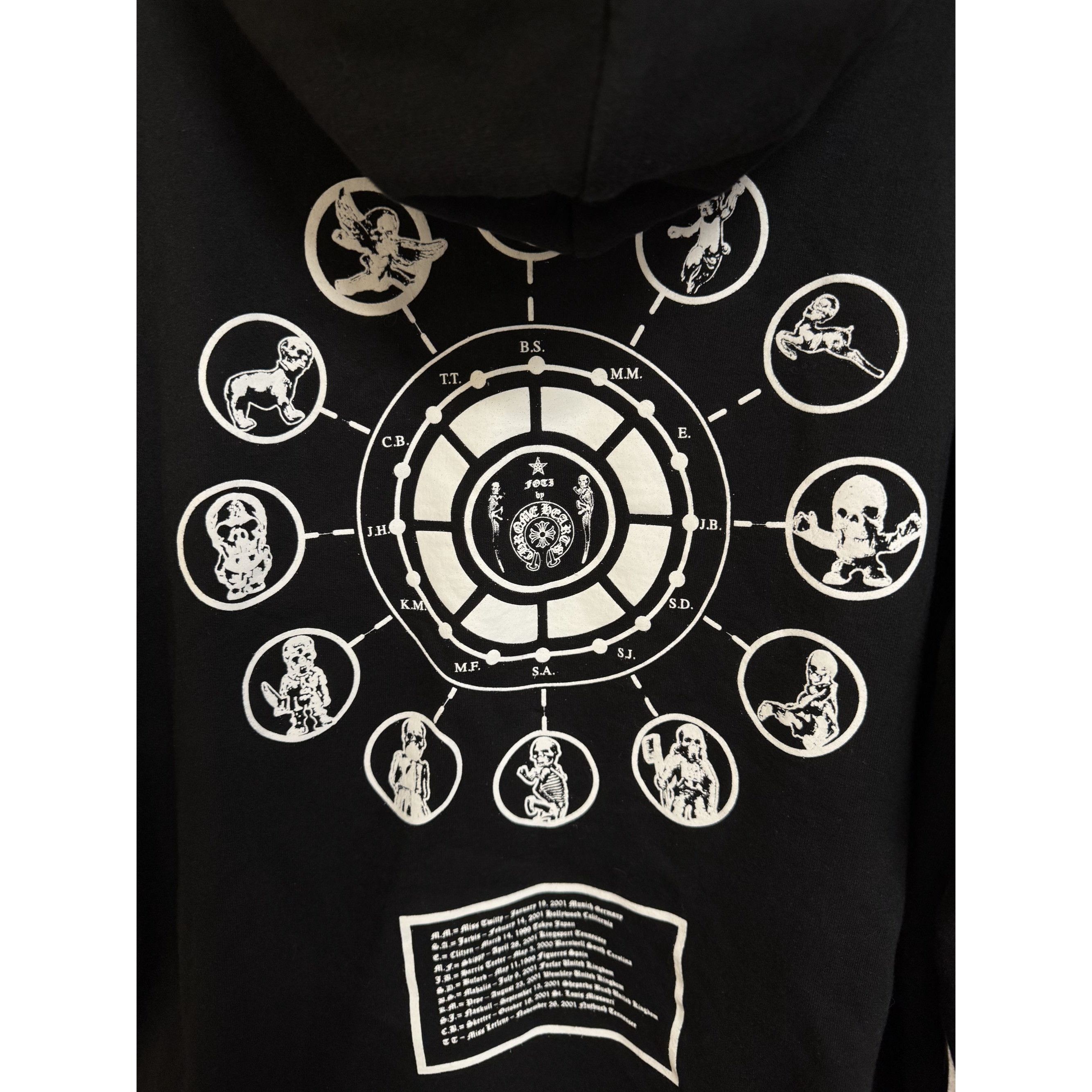 Chrome Hearts Chrome Hearts Black Zip-Up Hoodie With Graphic Back & Foti L Size US M / EU 48-50 / 2 - 23 Thumbnail