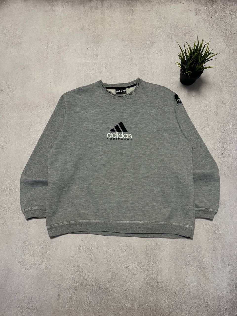 Adidas × Vintage Vintage Adidas Equipment Sweatshirt Big Logo Y2K 90s Size US M / EU 48-50 / 2 - 1 Thumbnail