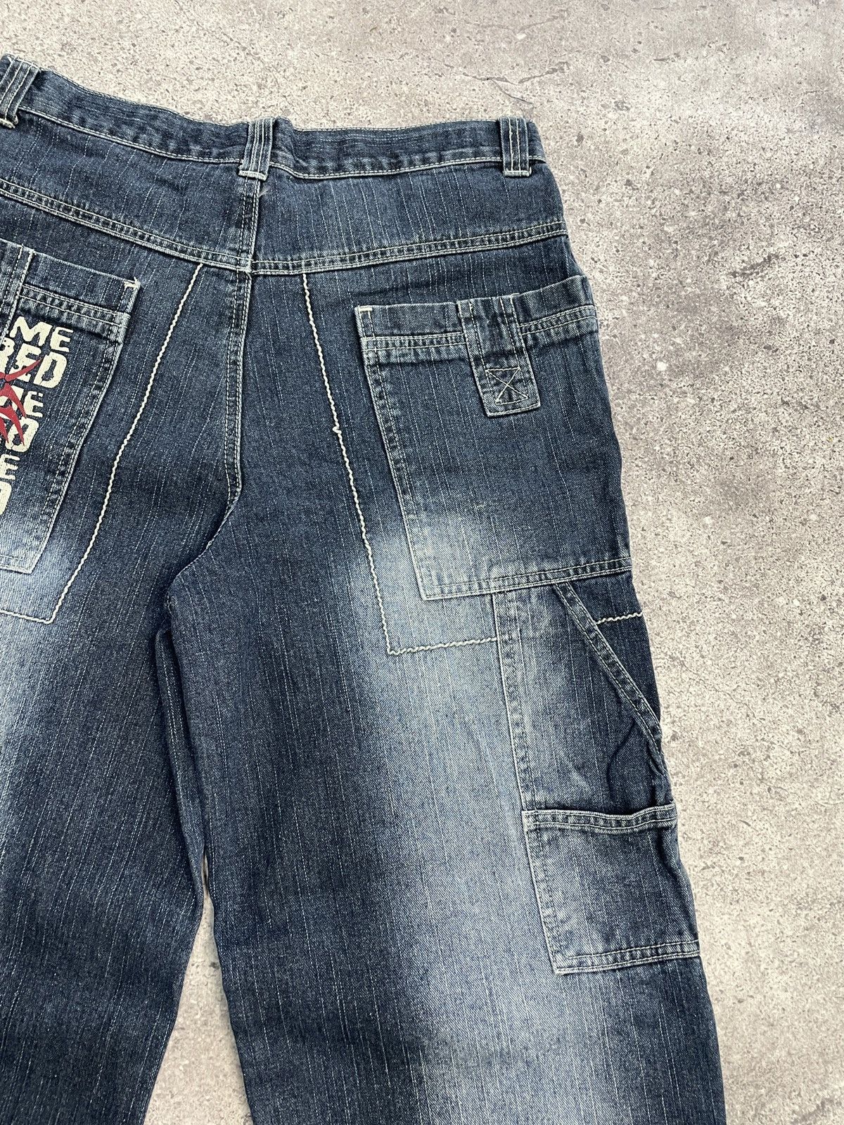 Wu-Tang Clan Vintage Eminem Style Y2K Carpenter Denim Rap Jens Pants Size US 30 / EU 46 - 15 Thumbnail