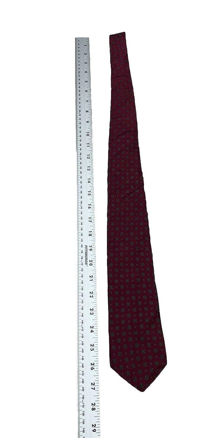 Hardy Amies Hardy Amies London Men's Silk Tie Burgundy Size ONE SIZE - 5 Thumbnail