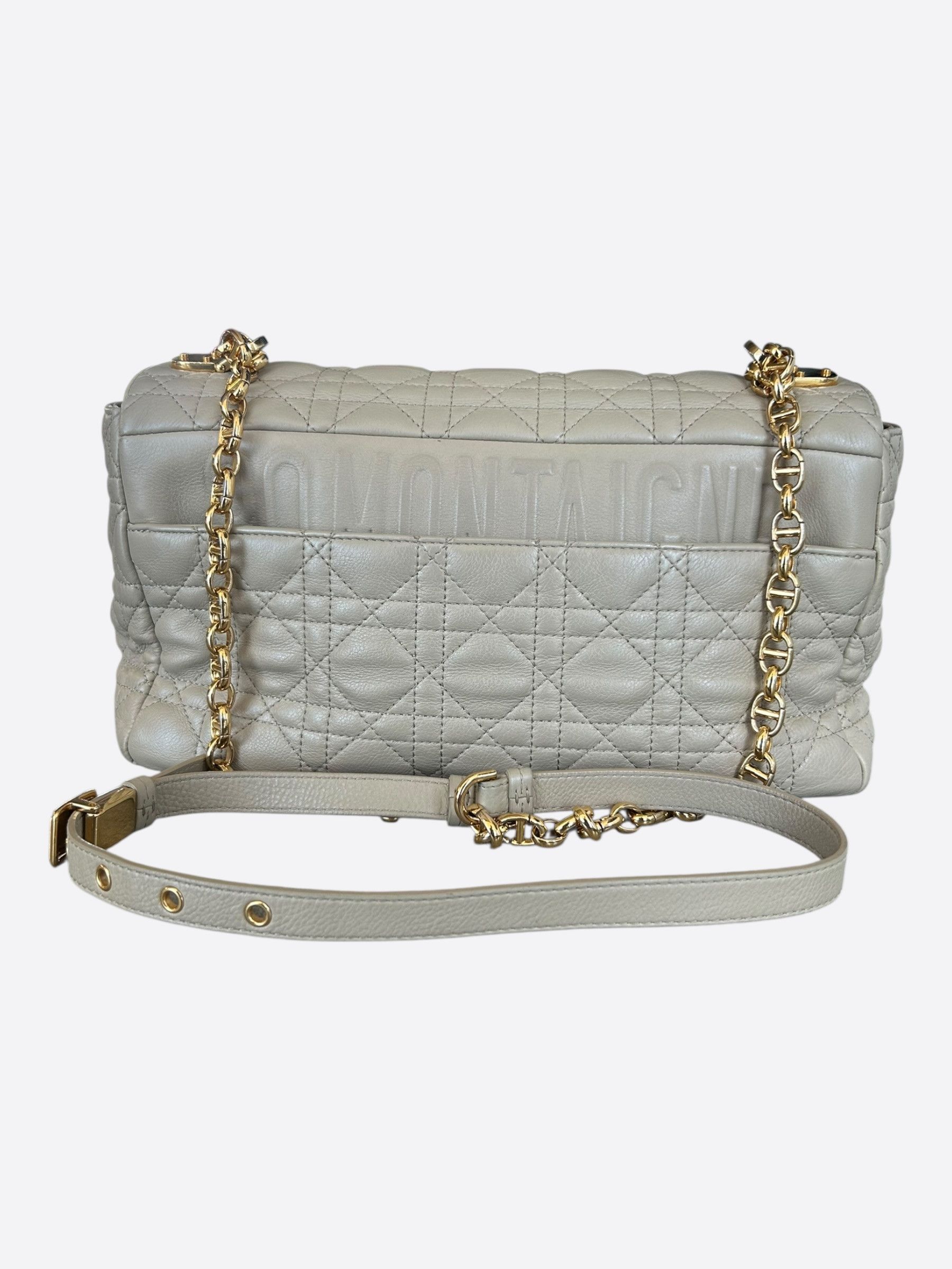 Dior Dior Beige Cannage Caro Large Shoulder Bag Size ONE SIZE - 4 Thumbnail