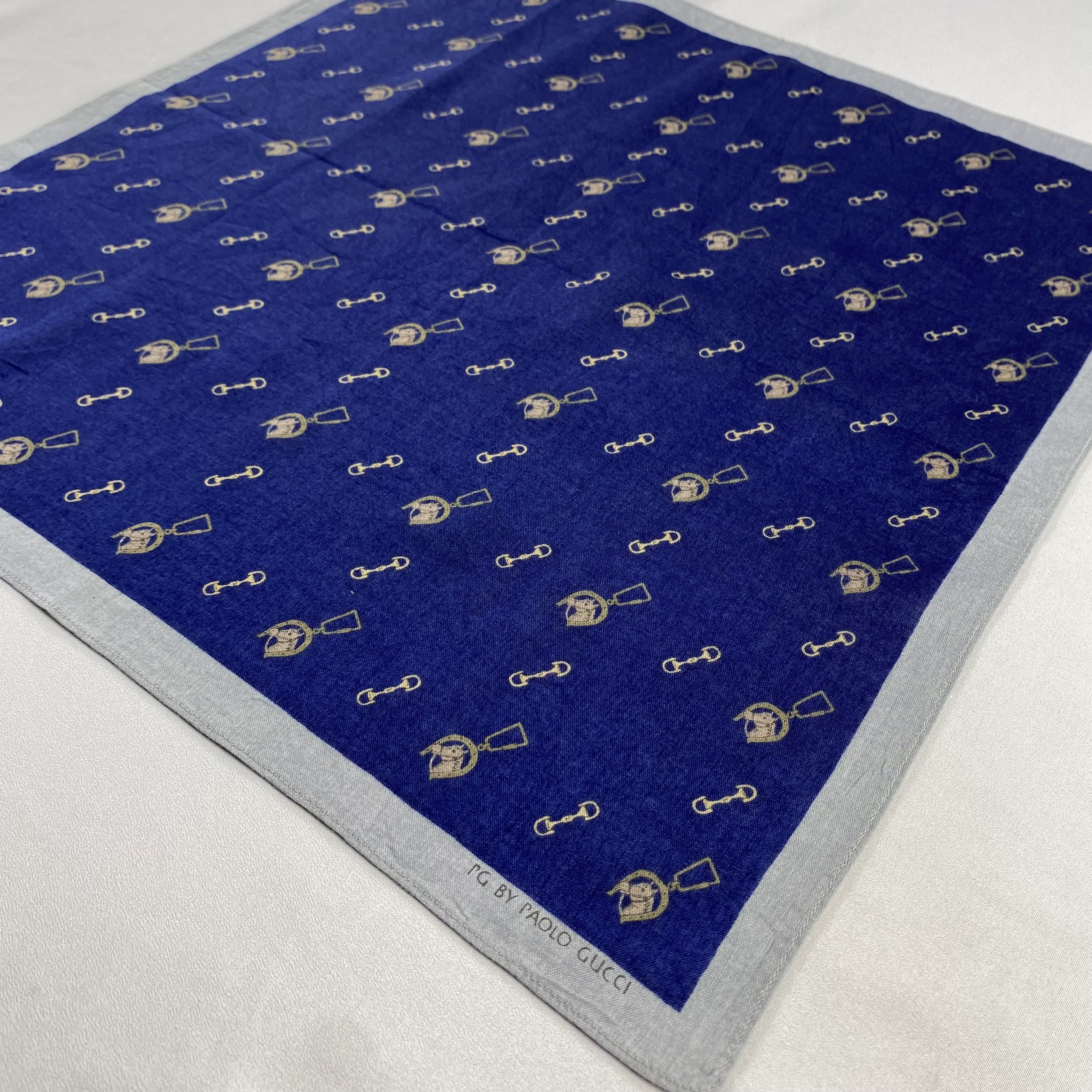 Paolo Gucci × Vintage Paolo Gucci Handkerchief / Neckerchief / Bandana-P1420 Size ONE SIZE - 2 Thumbnail
