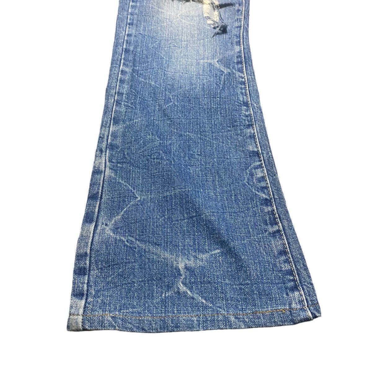 Japanese Brand Ozz-First Pinball Denim Flare Jeans Trashed Size US 30 / EU 46 - 8 Thumbnail