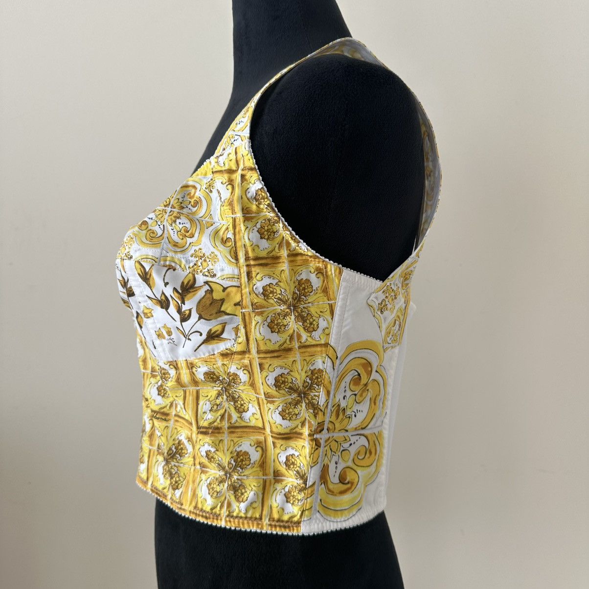 Dolce & Gabbana DOLCE & GABBANA MAJOLICA PRINT CORSET TOP Size M / US 6-8 / IT 42-44 - 8 Thumbnail