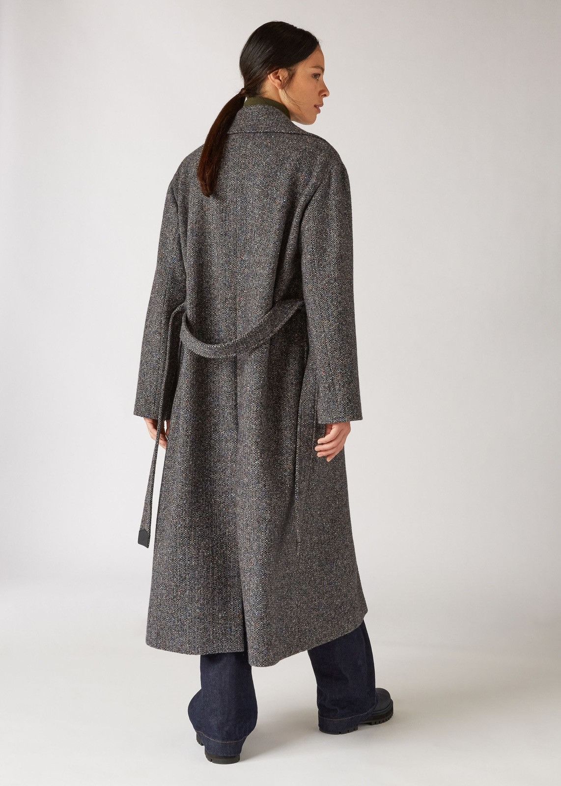 Loro Piana o1srvl11e0824 Henrik Cashmere Coat in Grey Size XL / US 12-14 / IT 48-50 - 3 Thumbnail