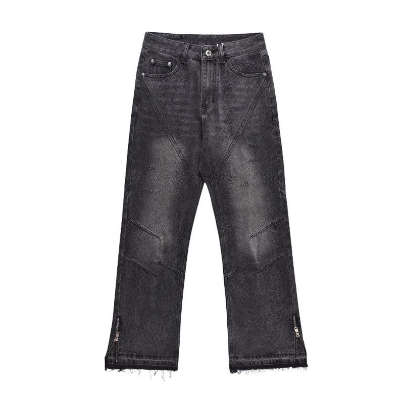 Jean ltx washed faded damaged hiphop flared jeans Size US 28 / EU 44 - 3 Thumbnail