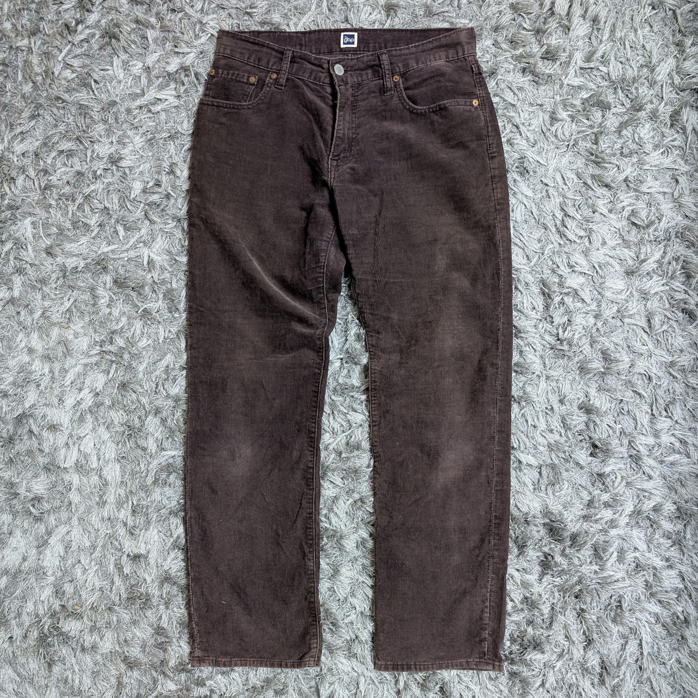 Gap Fall Winter 2009 Gap Corduroy Pants Bottom Trousers Maroon Size US 30 / EU 46 - 1 Thumbnail
