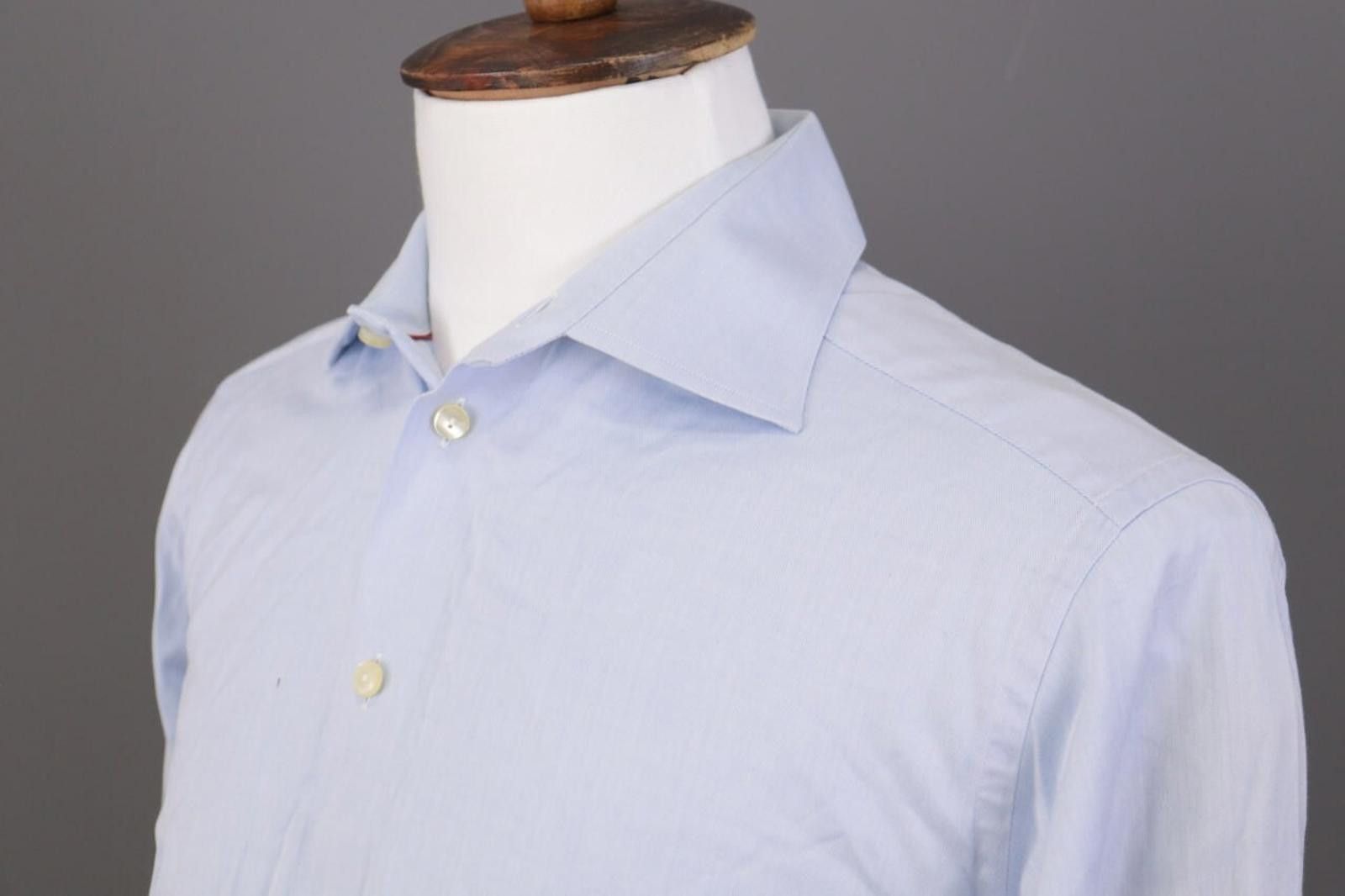 Eton Eton Contemporary Blue Button Up Shirt Size 41 /16 Size US M / EU 48-50 / 2 - 6 Thumbnail