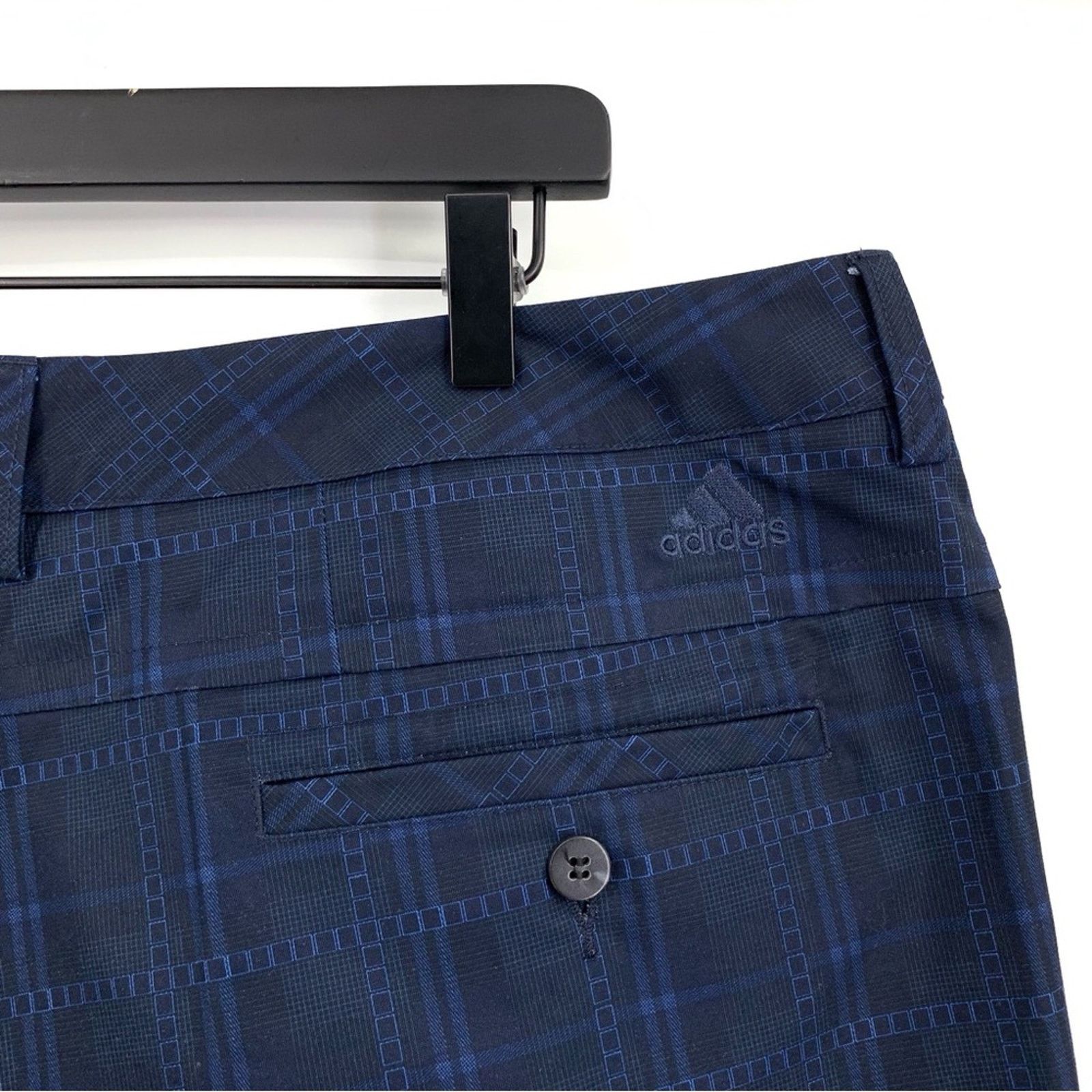 Adidas ADIDAS Climalite Casual Shorts Plaid Navy Blue 38 Size US 38 / EU 54 - 8 Thumbnail