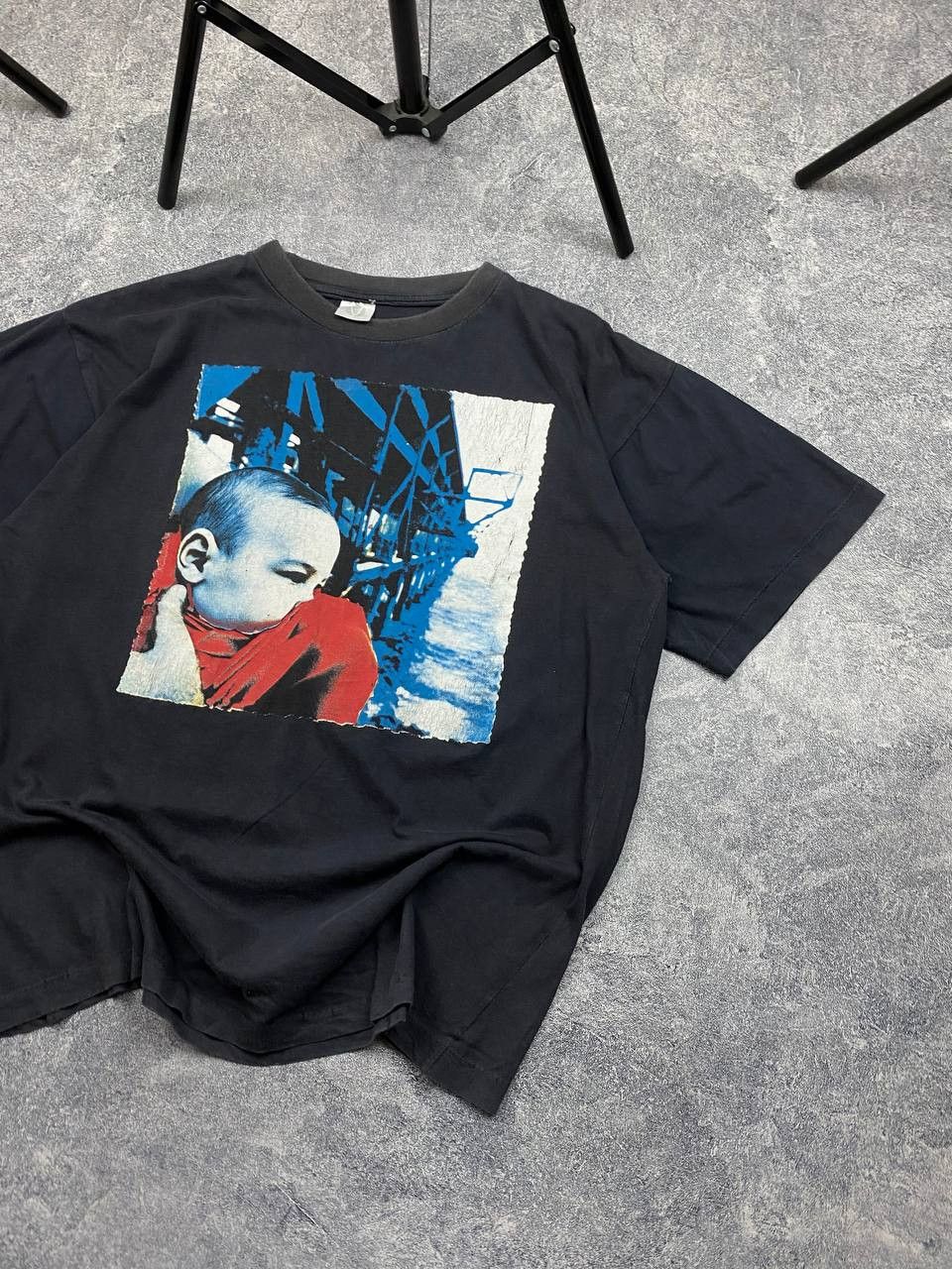 Band Tees × Japanese Brand Rare Vintage Litfiba SIngle Stitch Tee 90s Rock Size US L / EU 52-54 / 3 - 3 Thumbnail