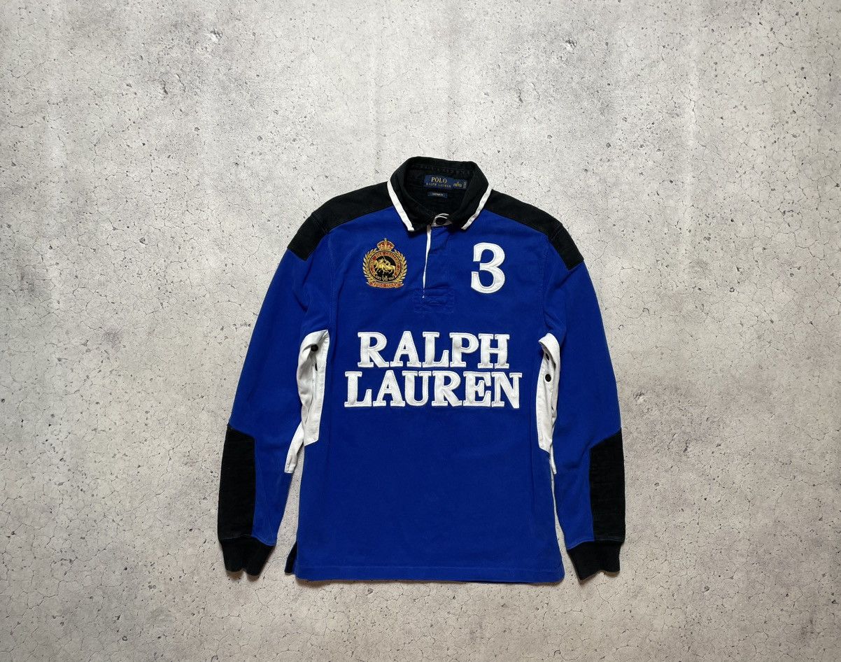 Polo Ralph Lauren Vintage Rugby Sweatshirt Polo Ralph Lauren #3 PRL Big Logo Size US S / EU 44-46 / 1 - 1 Thumbnail