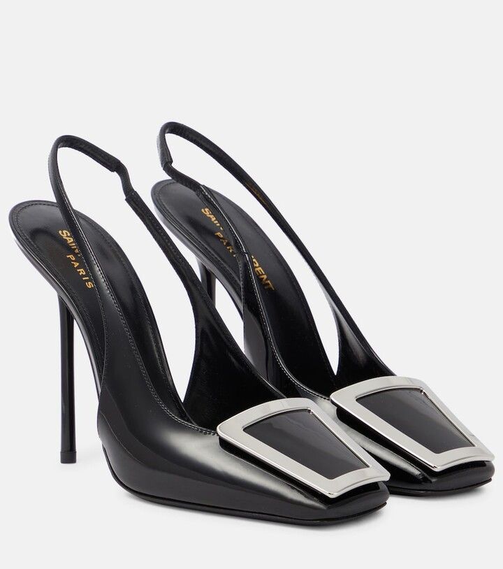 image of Saint Laurent Paris Oc11Z10524 Slingback Pumps In Black Shoes, Women's (Size 6)