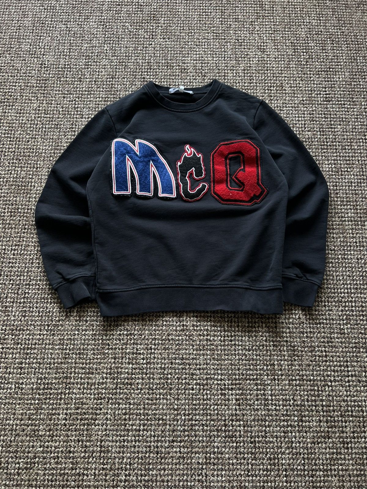Alexander McQueen McQ Alexander McQueen Black Sweatshirt Type Logo Size US S / EU 44-46 / 1 - 2 Thumbnail