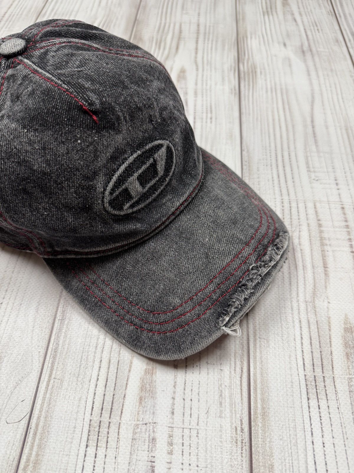 Diesel Diesel Cap D Logo Distressed Washed Style hat Size ONE SIZE - 2 Thumbnail