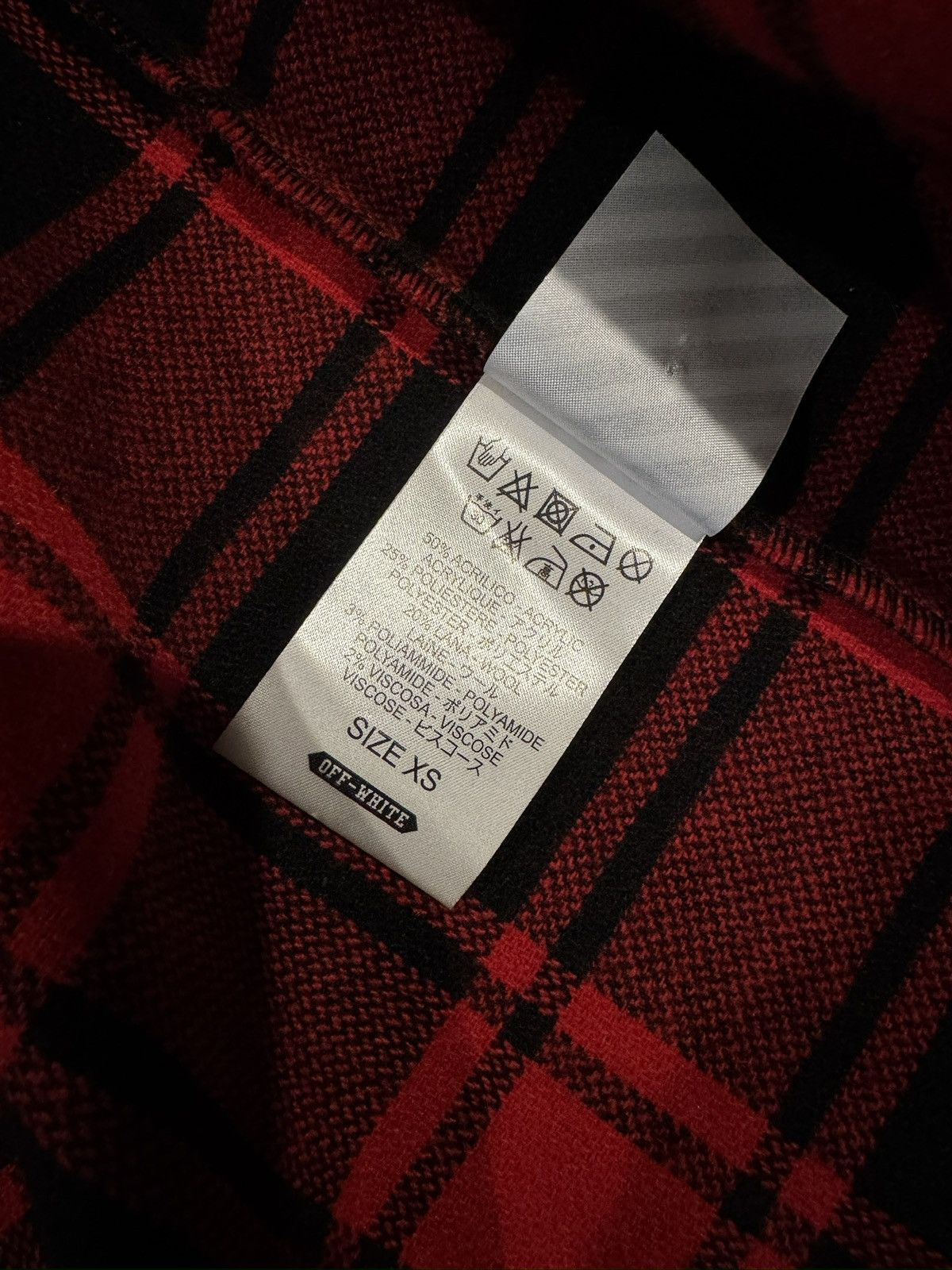 Off-White Off-White 13 Red Flannel Size US XS / EU 42 / 0 - 5 Thumbnail