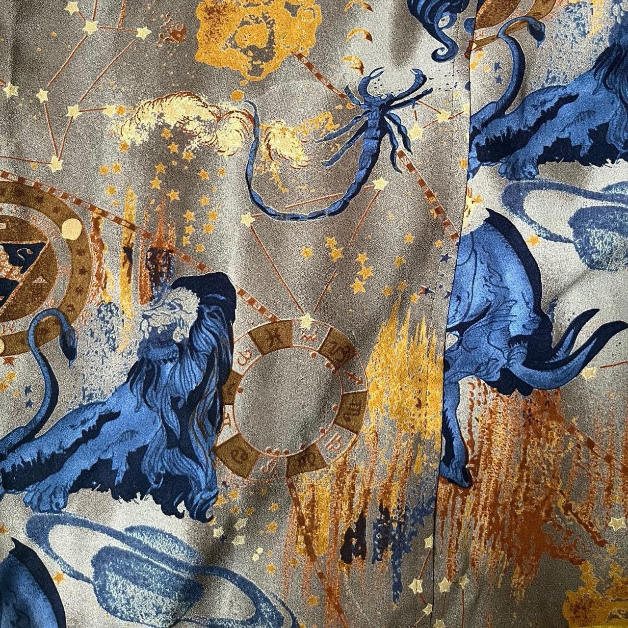 Japanese Brand JAPANESE VINTAGE BRAND - DONNA UNO • ASTROLOGY PRINT BLOUSE Size M / US 6-8 / IT 42-44 - 3 Thumbnail