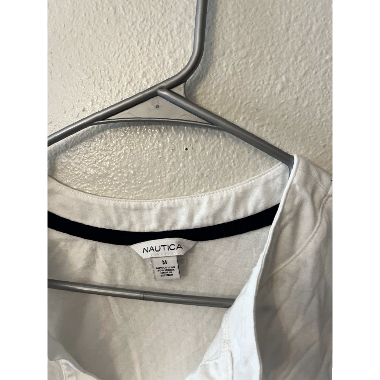 Nautica Nautica Blouse Solid White Tassel Pullover Long Sleeve Women’s Medium M Size M / US 6-8 / IT 42-44 - 3 Thumbnail