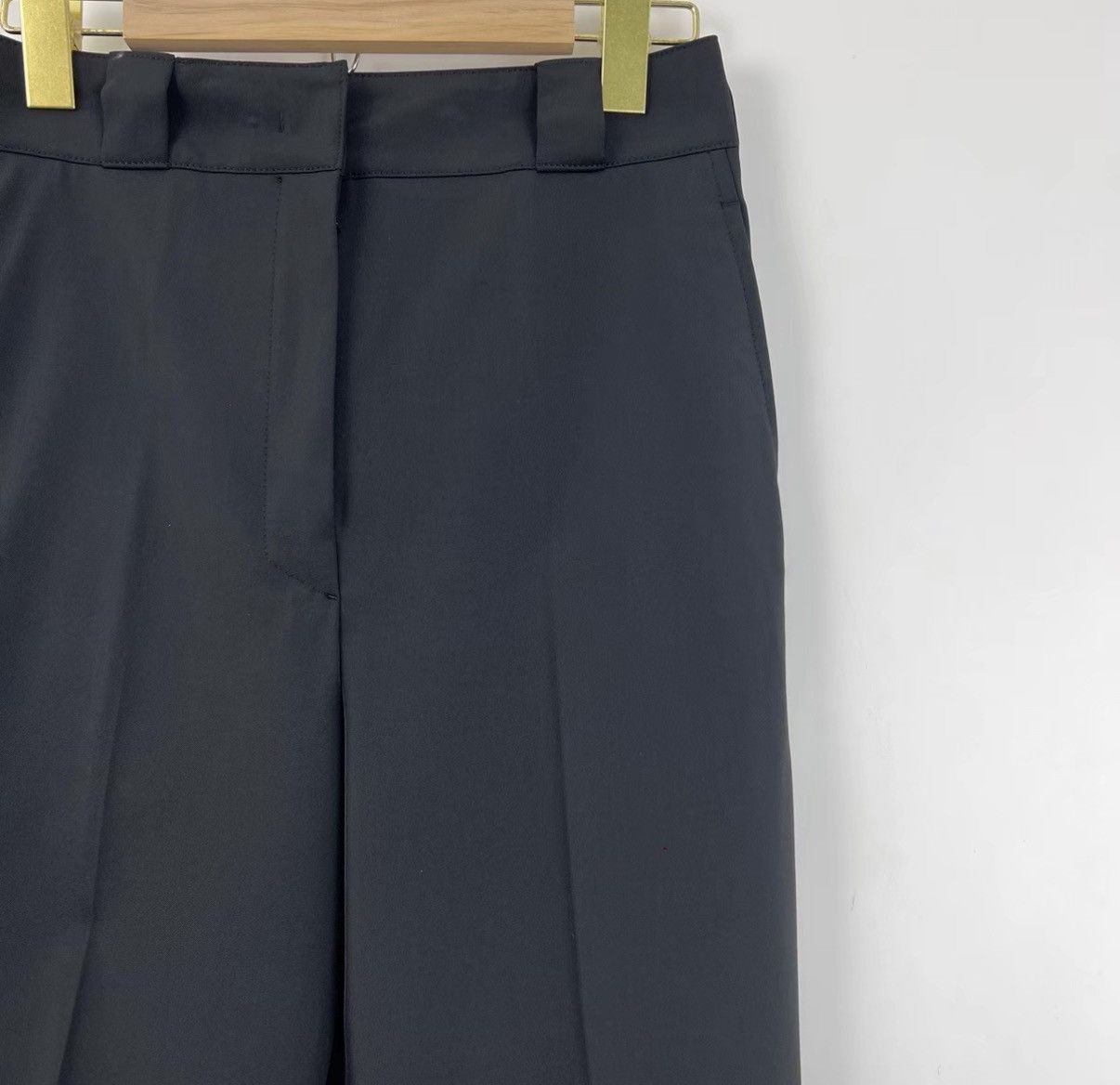 Prada Prada Black Wide-Leg Suit Trousers K12 Size 25" / US 0 / IT 36 - 3 Thumbnail