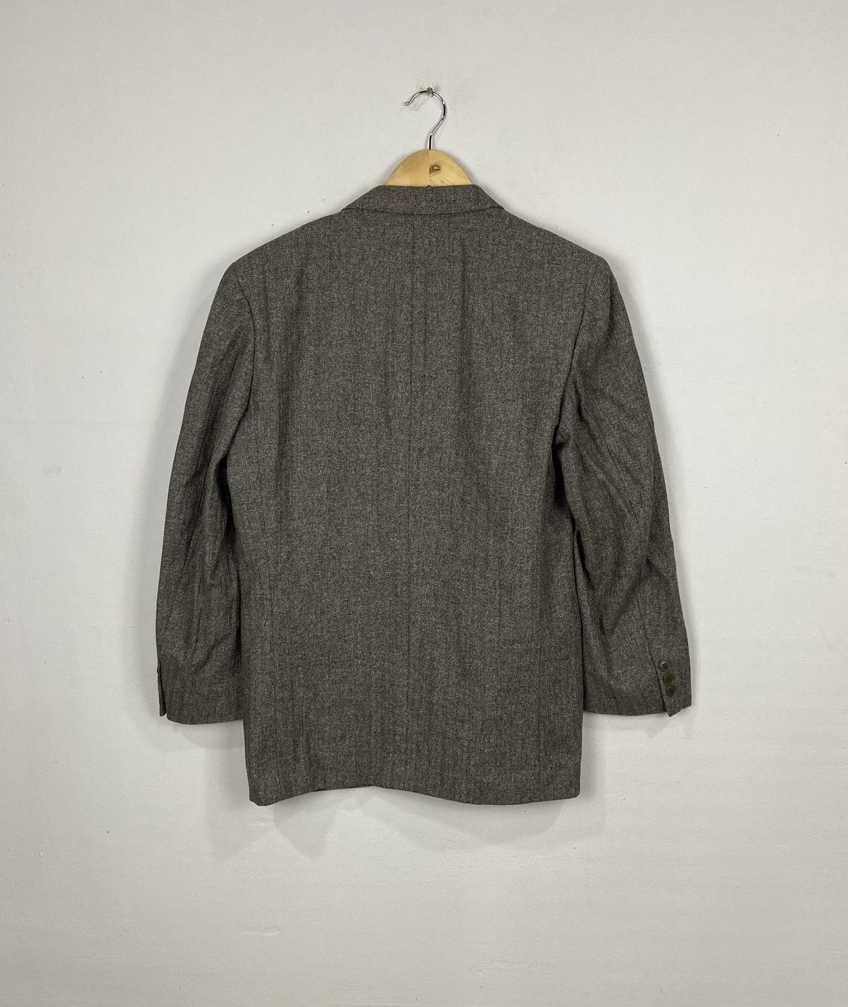 Yves Saint Laurent VINTAGE YVESTSAINTLAURENT HERRINGBONE COAT Size US L / EU 52-54 / 3 - 8 Thumbnail