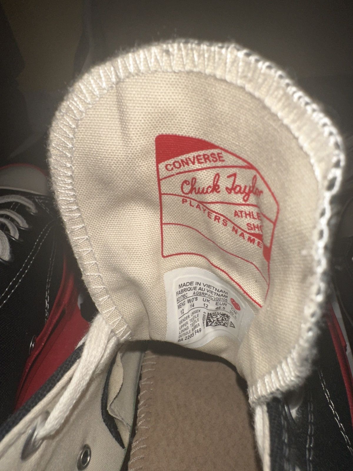 Converse Converse ChuckTaylor All Star 70 xComme des Garcons blk/red Size US 12 / EU 45 - 8 Thumbnail