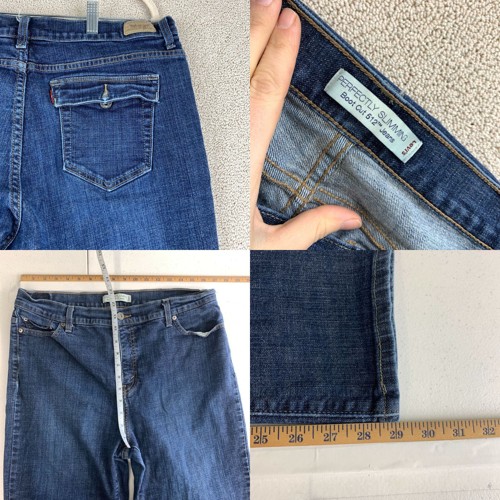 Levi's perfectly slimming bootcut 512 jeans hotsell