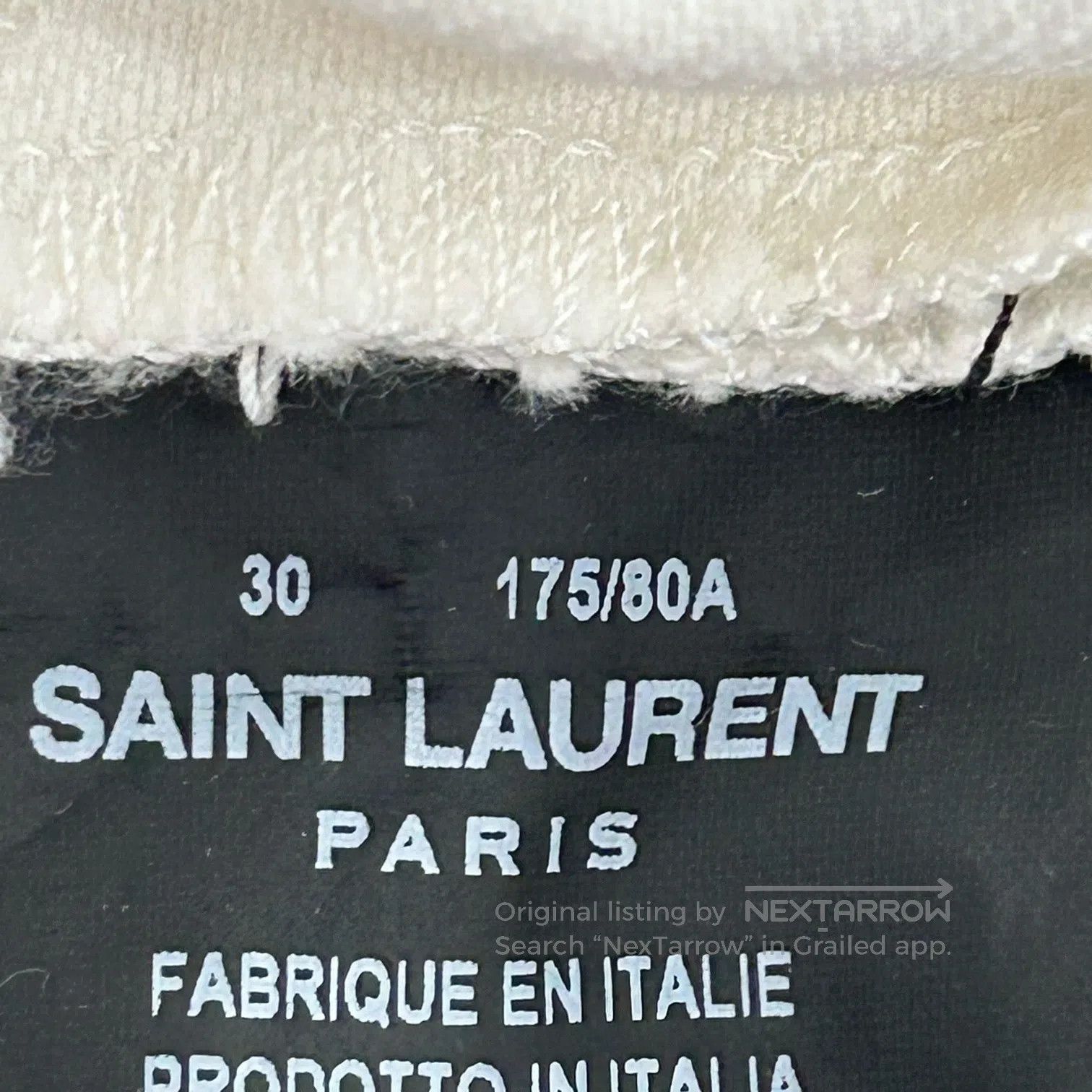 Saint Laurent Paris Saint Laurent Paris White denim jeans with holes Size 30" / US 8 / IT 44 - 6 Thumbnail