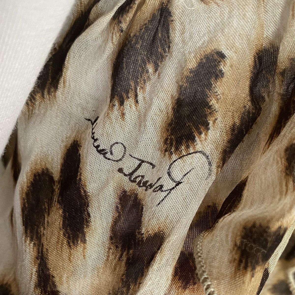 Roberto Cavalli 2011 Leopard Ruffle Appliqué L/S Size XS / US 0-2 / IT 36-38 - 10 Thumbnail