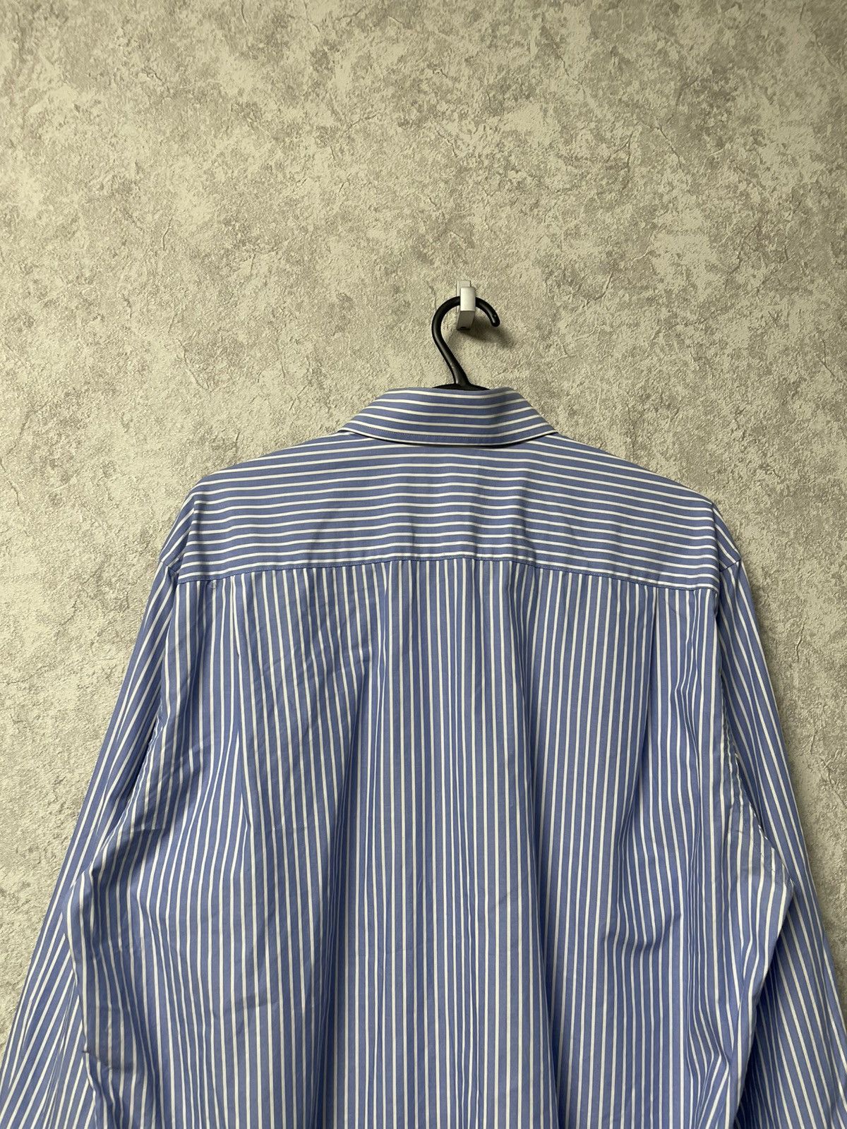 Balmain Vintage Balmain Business Stripe Shirt w/ French Cuffs 16½/42 Size US XL / EU 56 / 4 - 22 Thumbnail