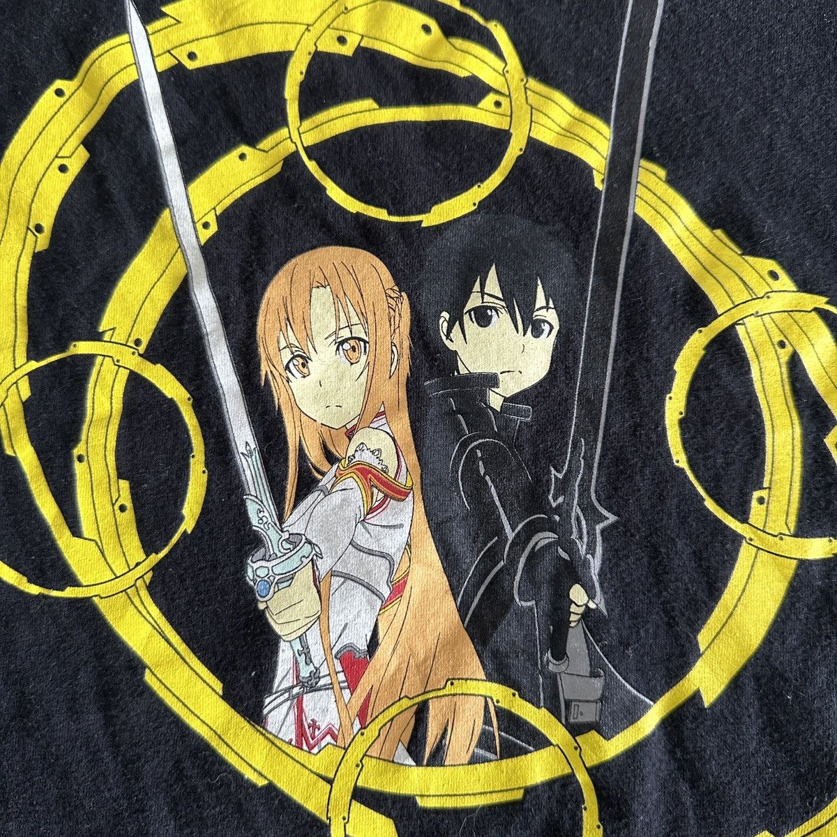 Anime Aniplex Sword Art Online Anime Kirito and Asuna tee y2k hype Size US M / EU 48-50 / 2 - 4 Thumbnail