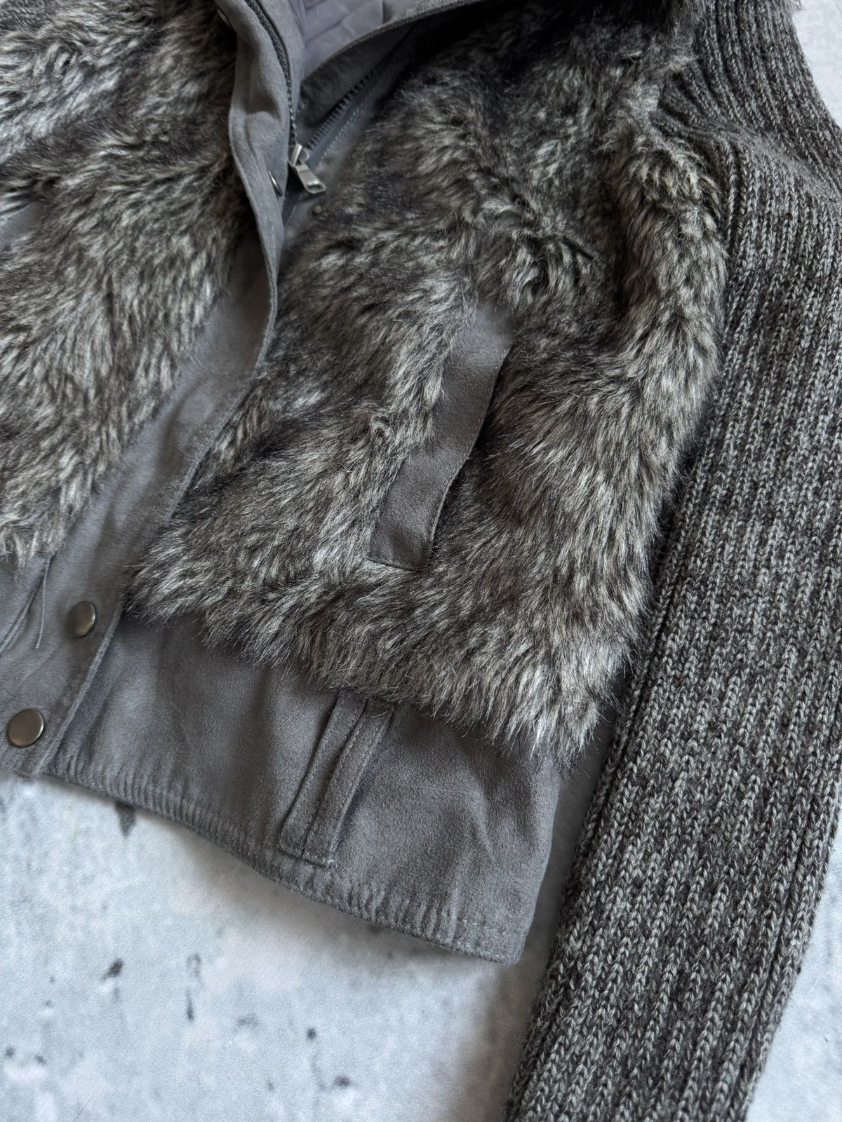 Japanese Brand 🔥Knitwear x Fur style Avant-garde wmns sweater Size M / US 6-8 / IT 42-44 - 7 Thumbnail